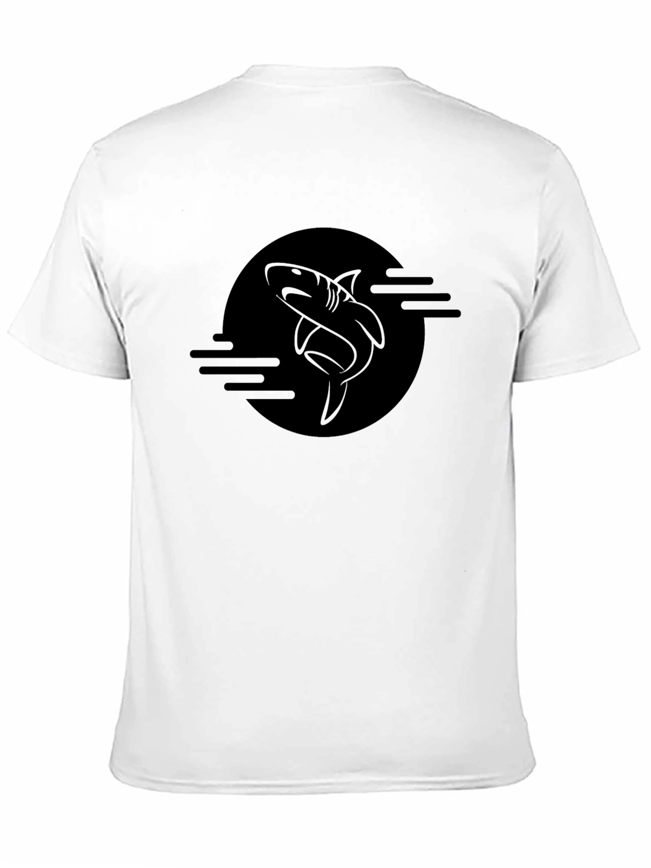 Shark Graphic Black T-Shirt - Mens Fashion
