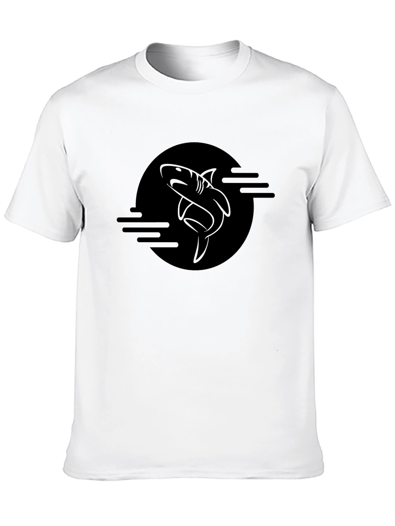 Shark Graphic Black T-Shirt - Mens Fashion