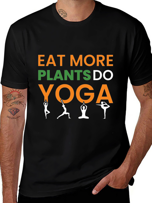 Eat More Plants Do Yoga Graphic Tee