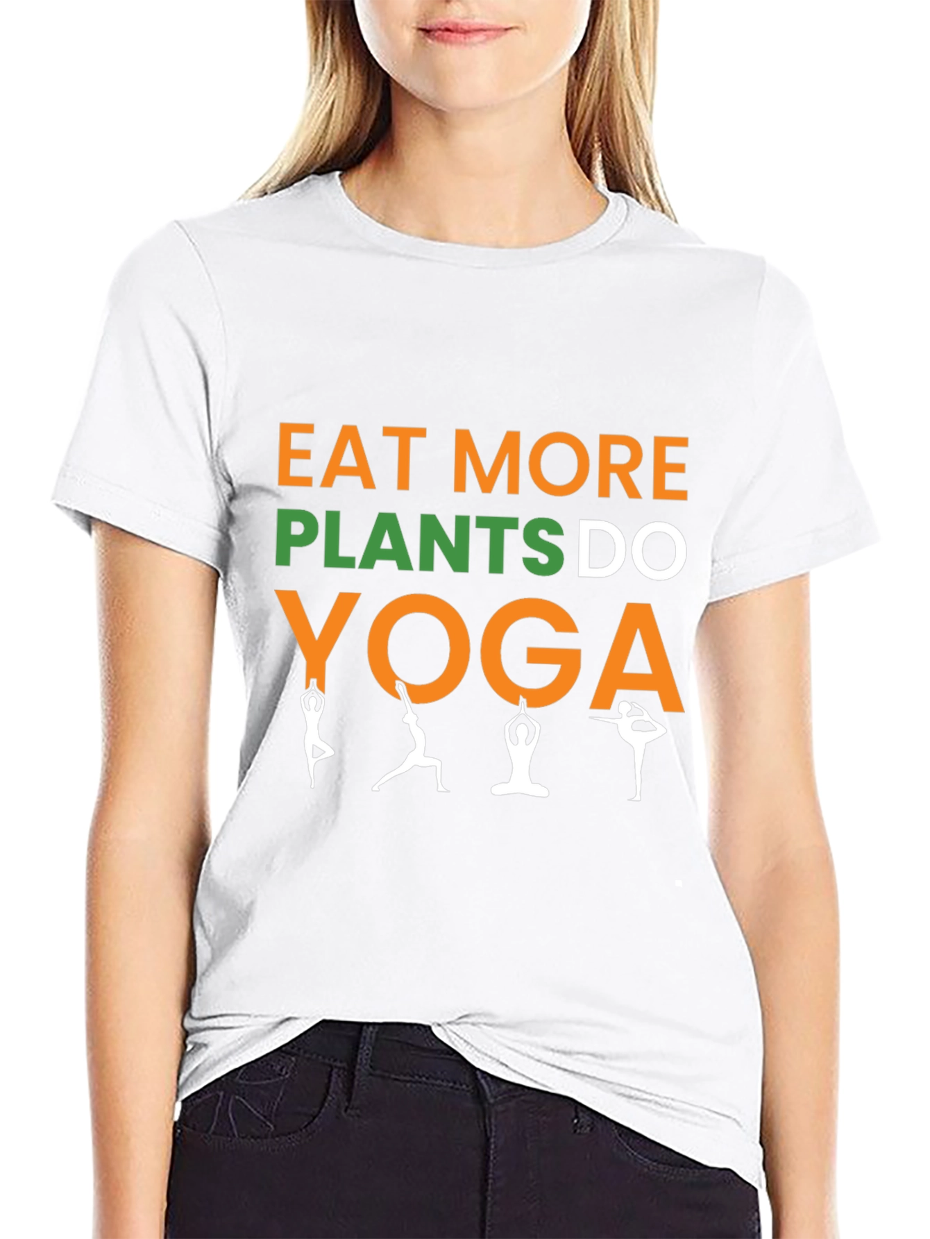 Eat More Plants Do Yoga Graphic Tee