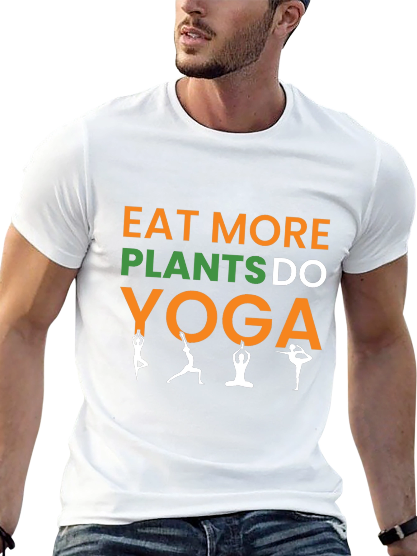 Eat More Plants Do Yoga Graphic Tee