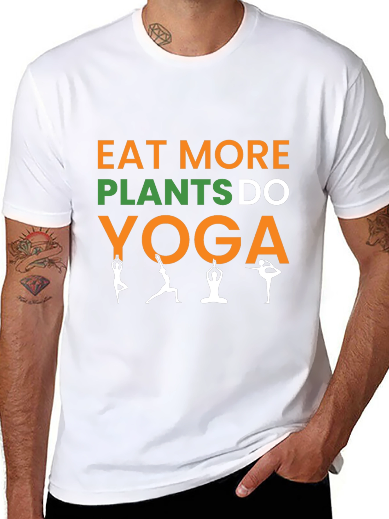 Eat More Plants Do Yoga Graphic Tee