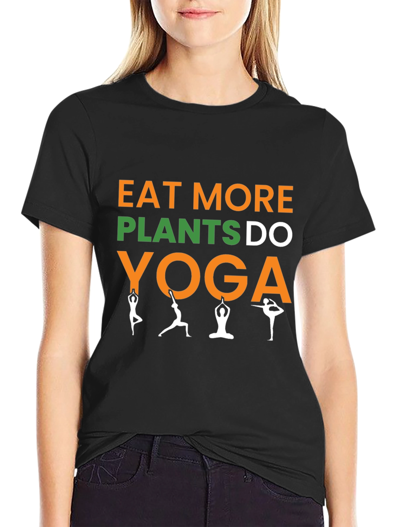 Eat More Plants Do Yoga Graphic Tee