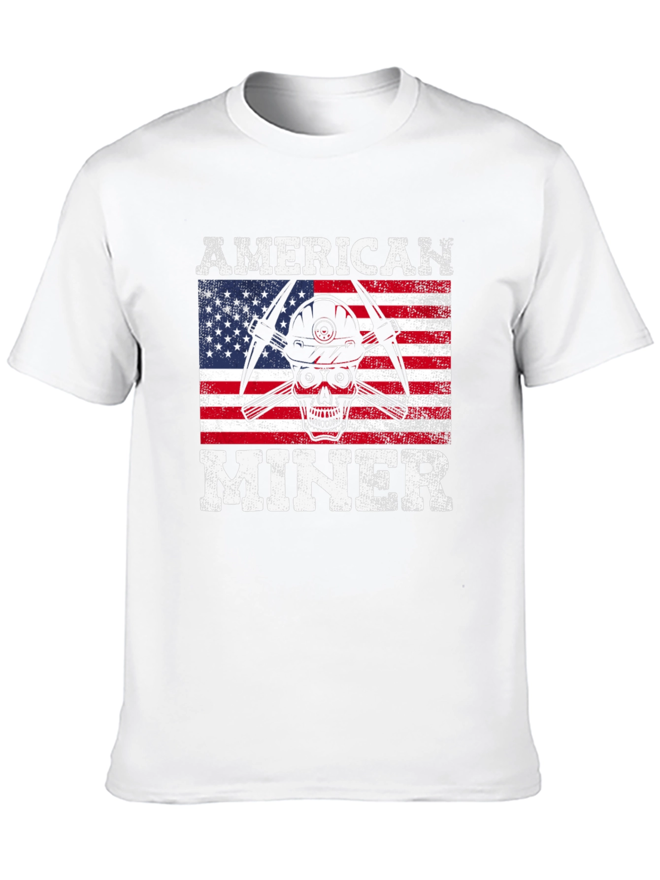 American Miner Skull Graphic Tee