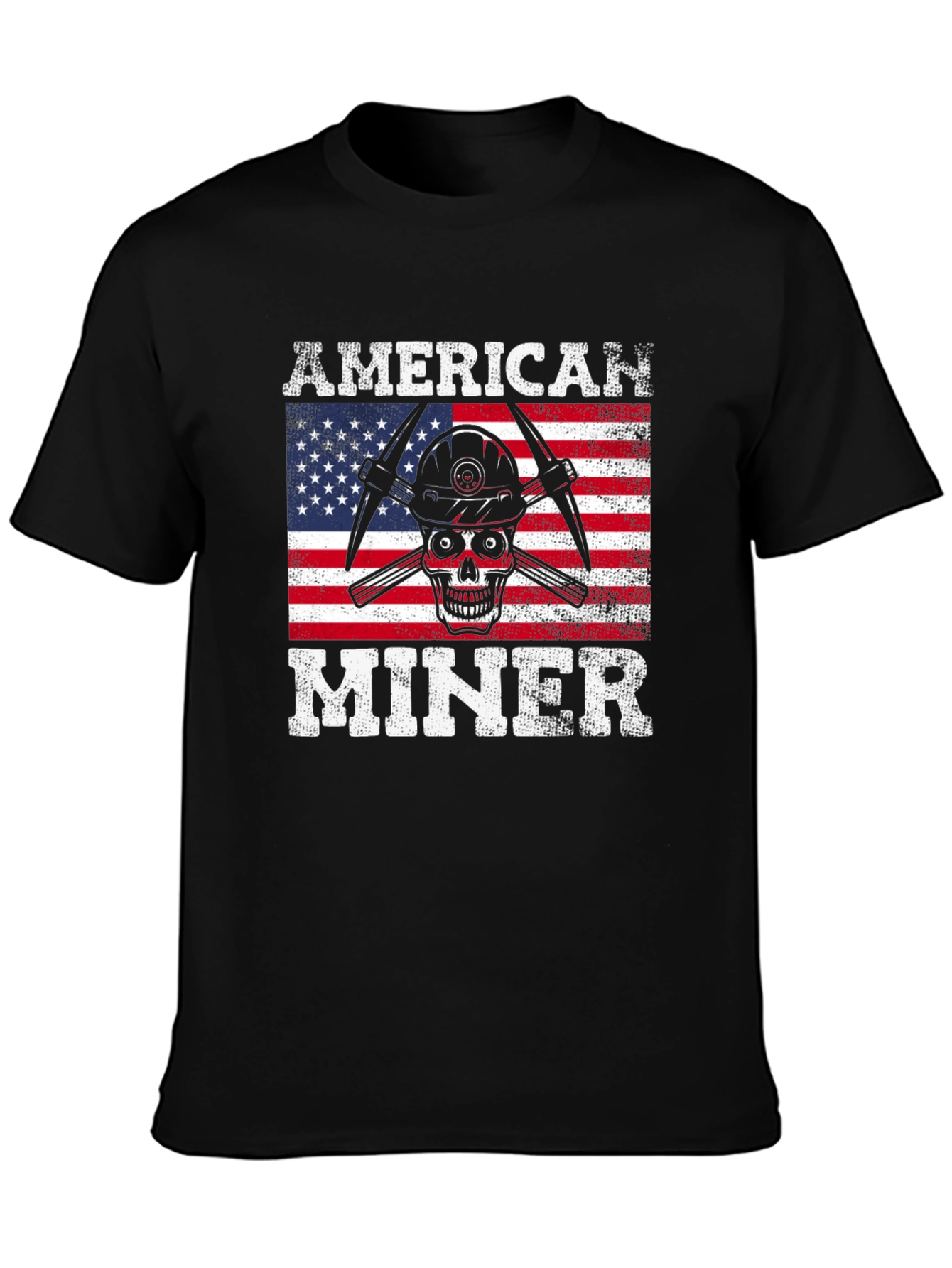 American Miner Skull Graphic Tee
