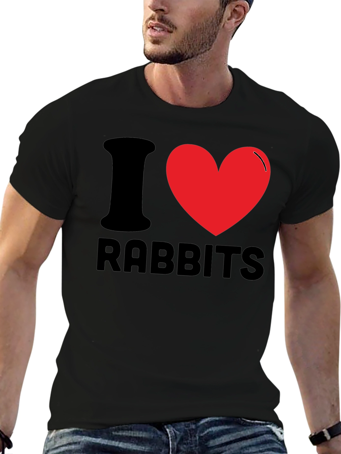 I Love Rabbits T-Shirt - Fun Novelty Tee