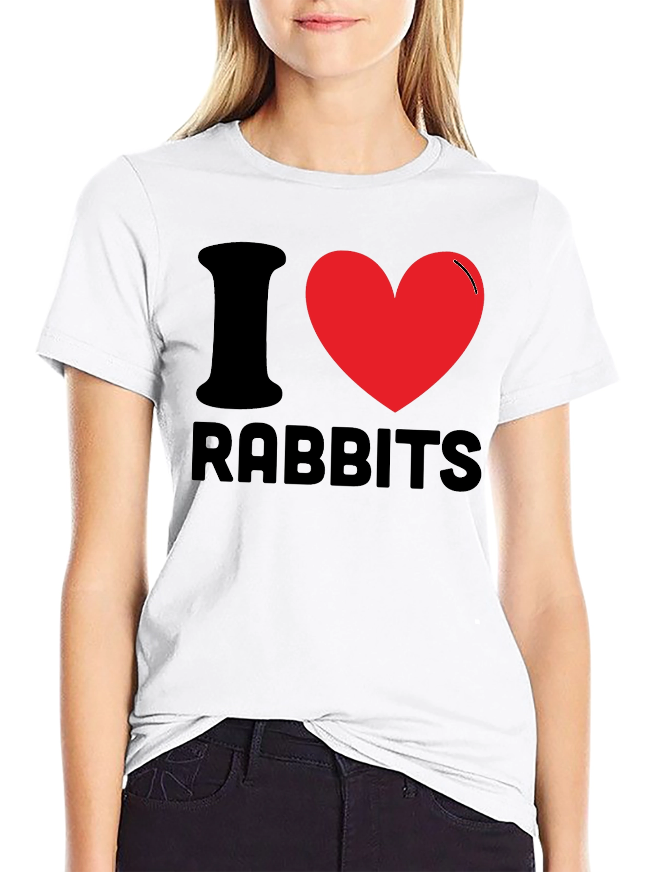 I Love Rabbits T-Shirt - Fun Novelty Tee