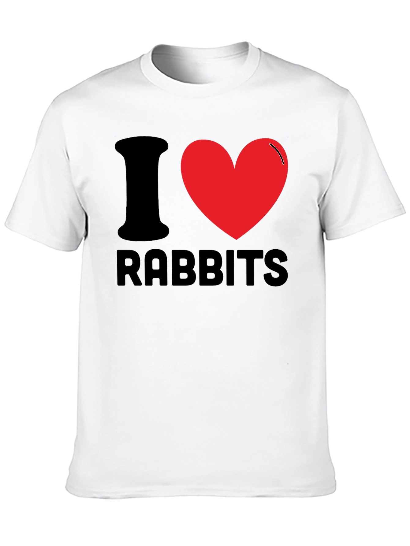 I Love Rabbits T-Shirt - Fun Novelty Tee