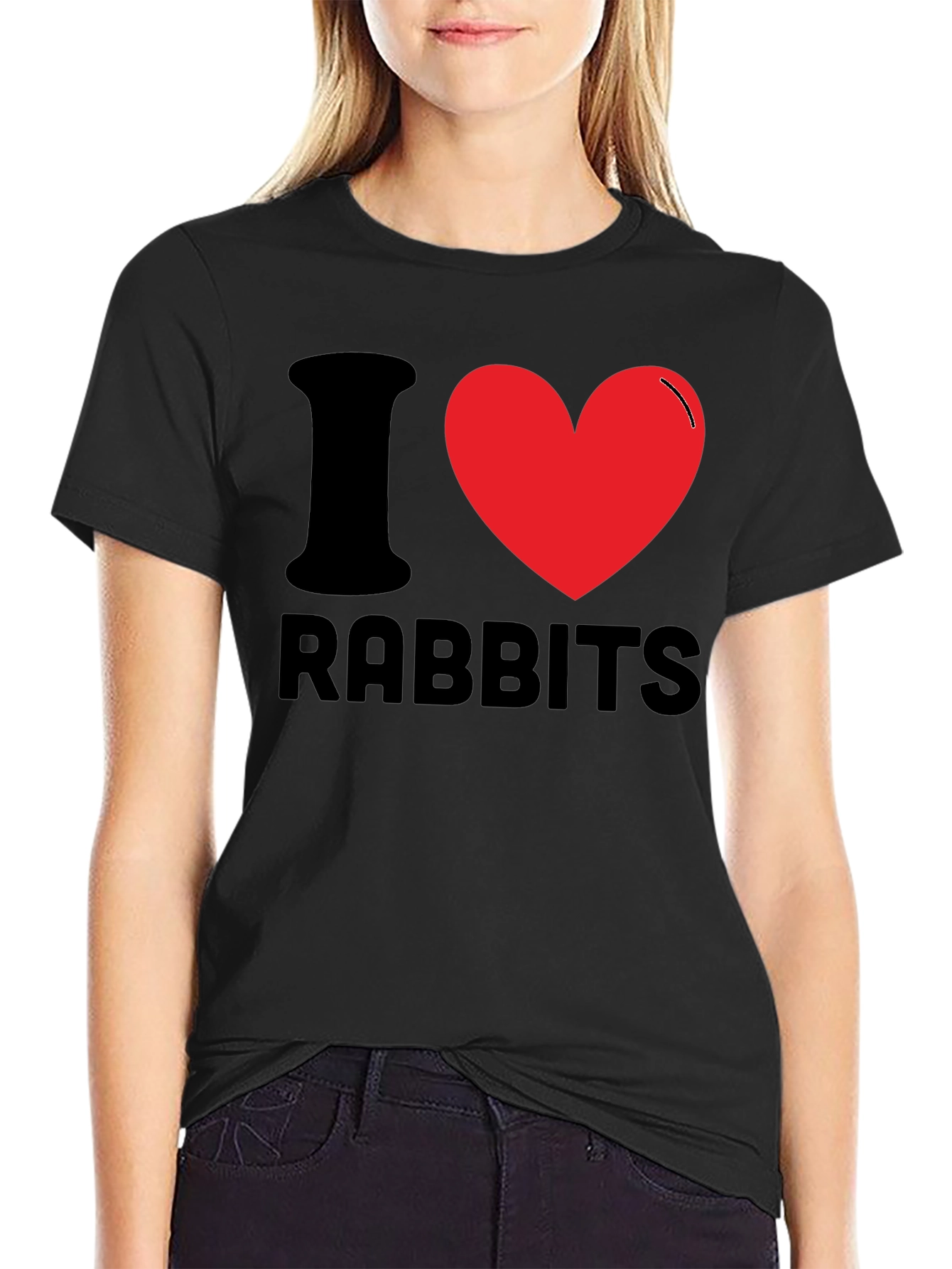 I Love Rabbits T-Shirt - Fun Novelty Tee