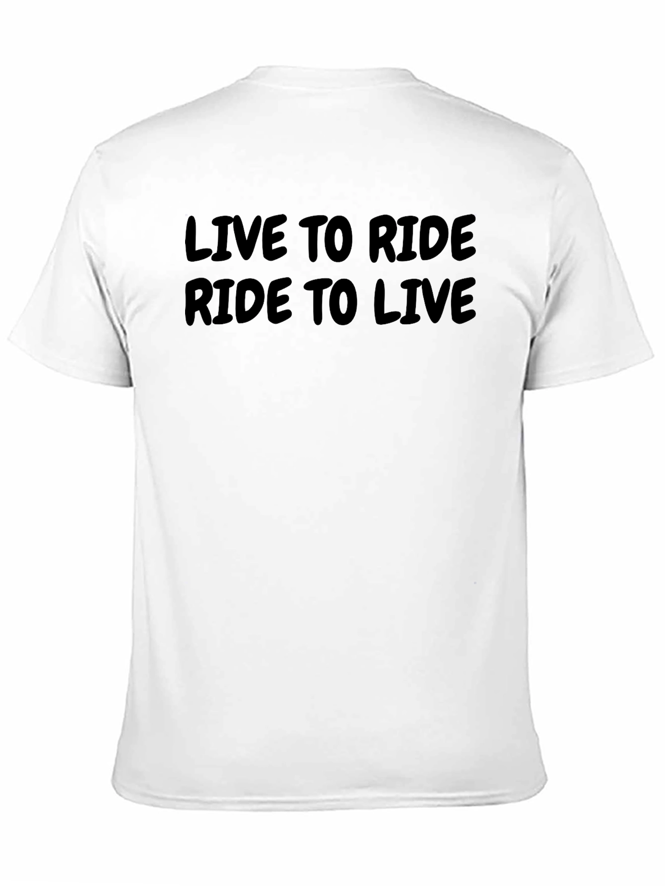 Live to Ride T-Shirt - Black Crew Neck