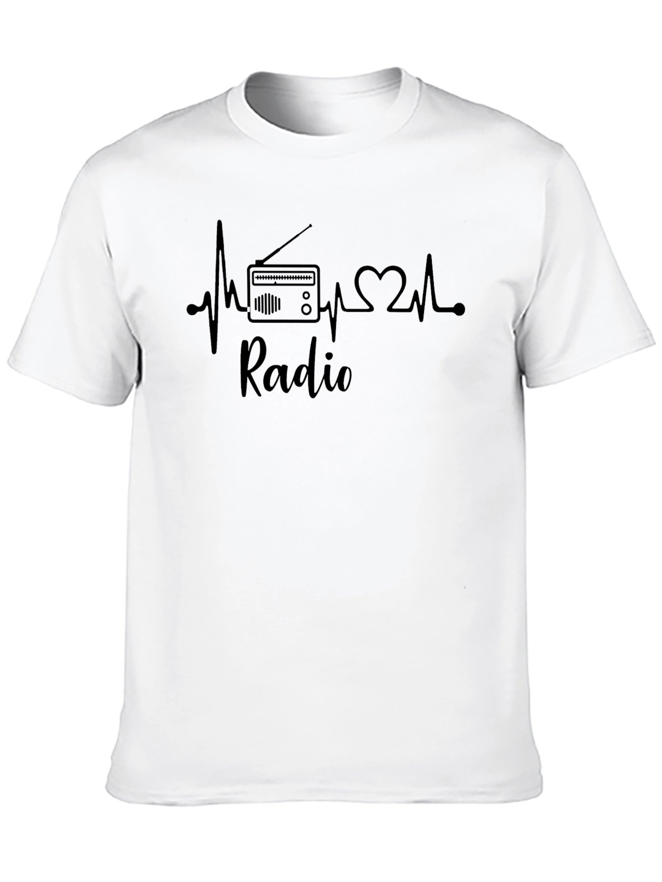 Radio Heartbeat T-Shirt - Music Lover Tee