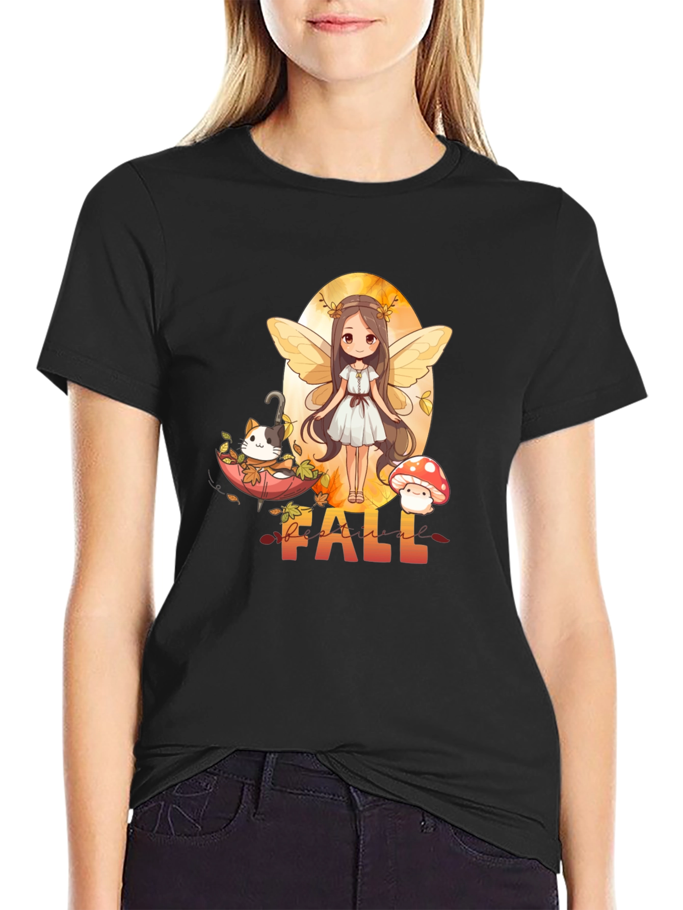 Fall Fairy Graphic T-Shirt