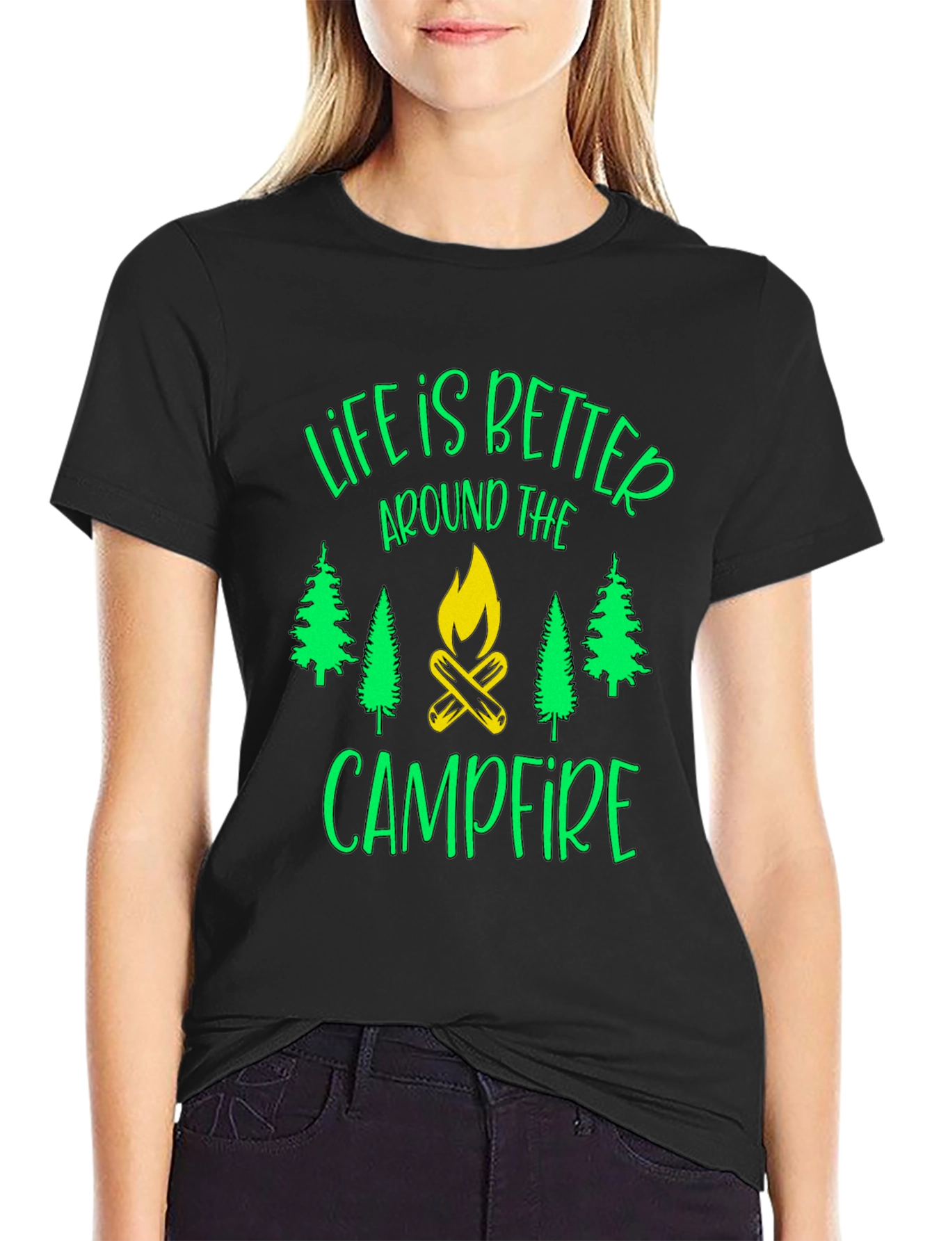 Life is Better Campfire Graphic T-Shirt