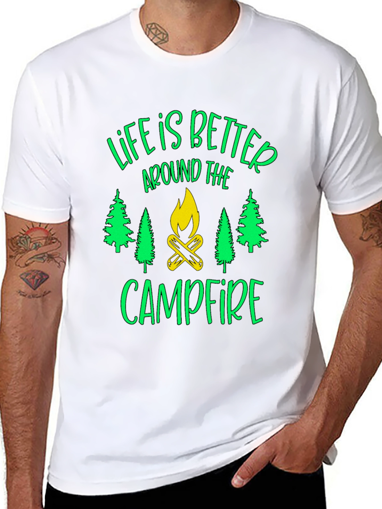 Life is Better Campfire Graphic T-Shirt