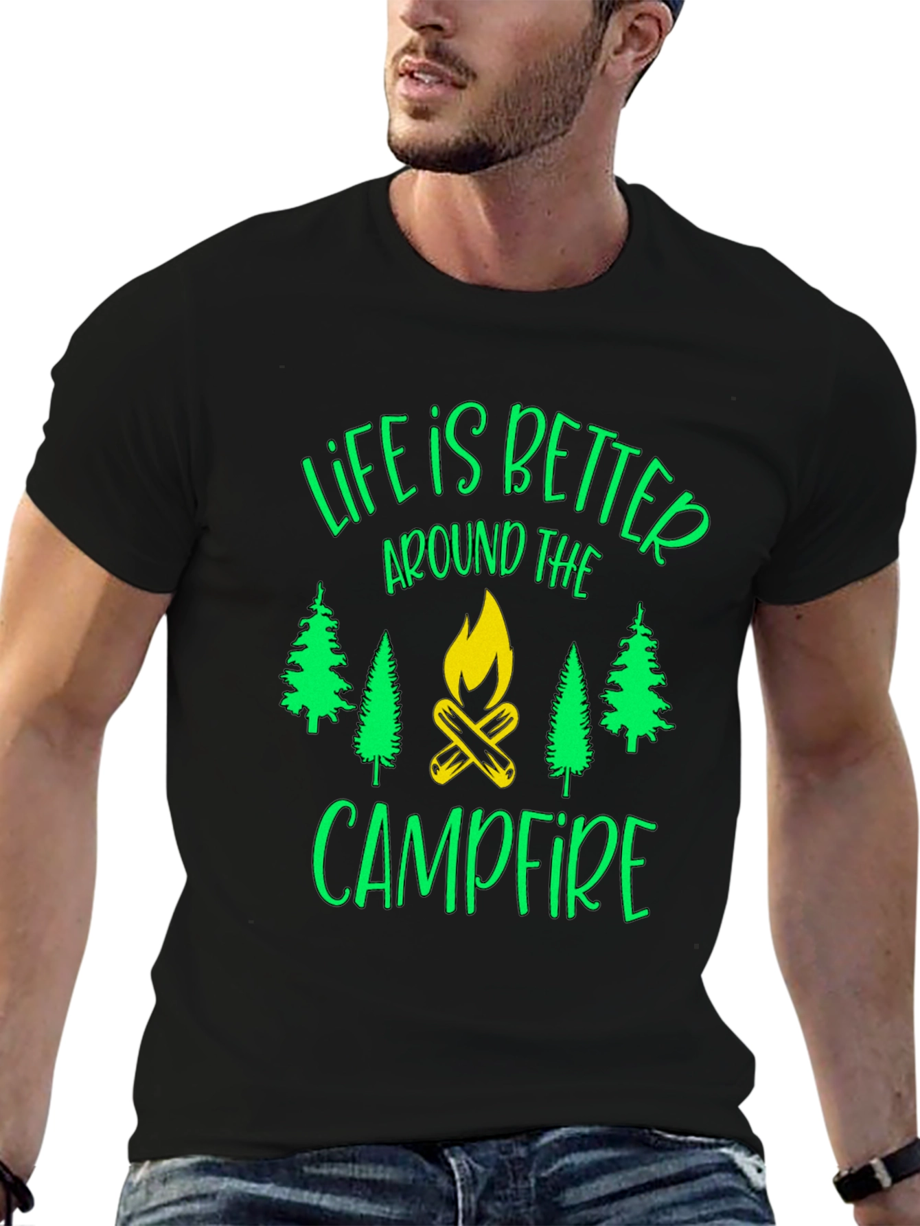 Life is Better Campfire Graphic T-Shirt