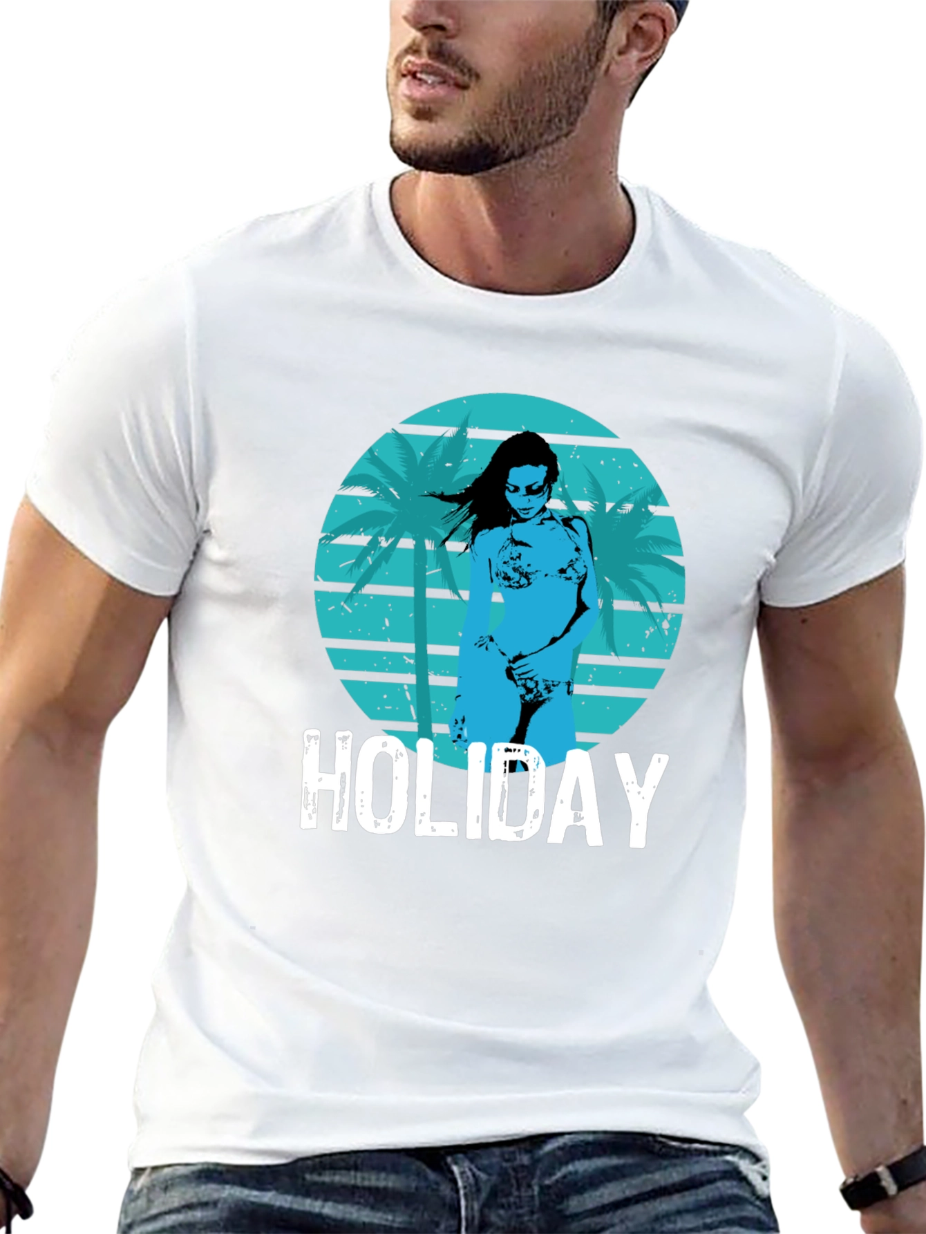 Holiday Beach Graphic Tee - Cool Summer Vibes