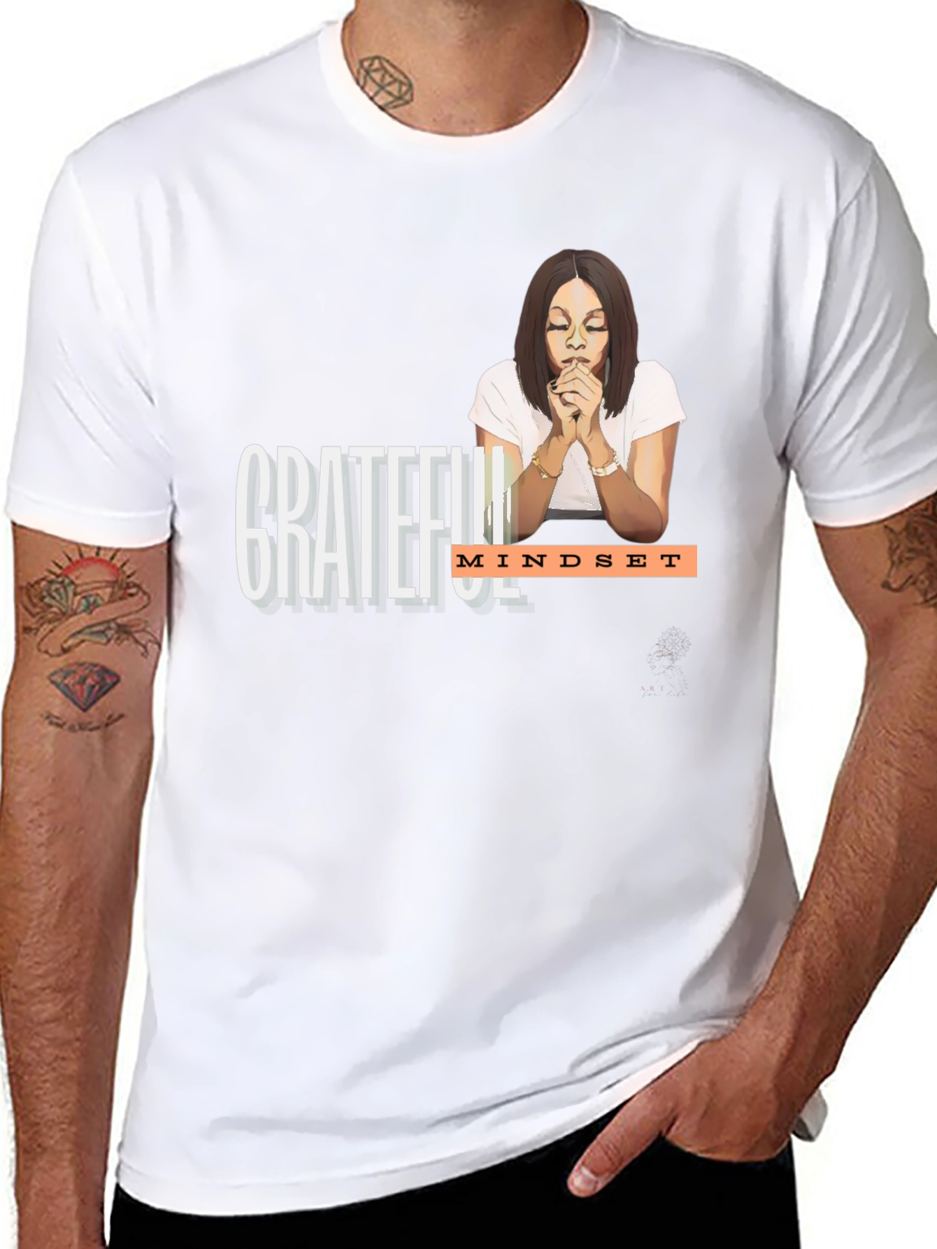 Grateful Mindset Graphic Tee - Stylish & Inspiring