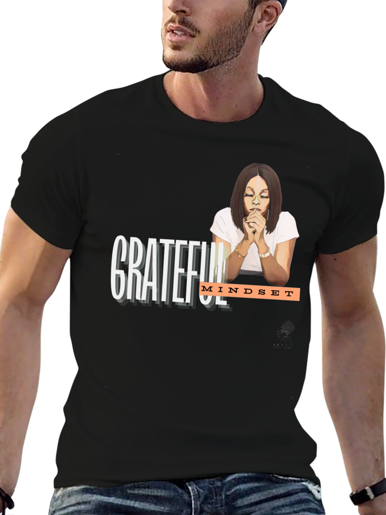 Grateful Mindset Graphic Tee - Stylish & Inspiring