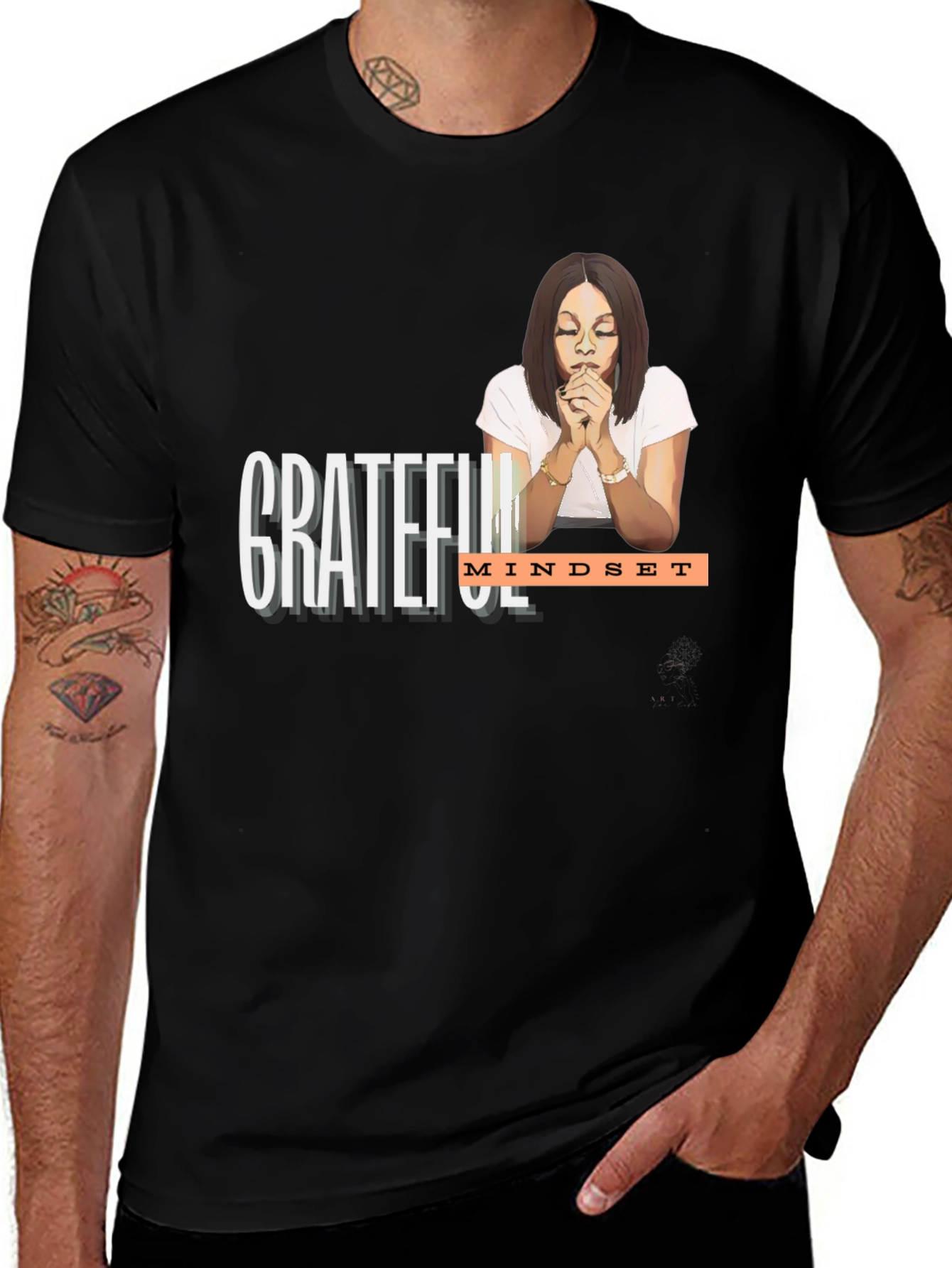 Grateful Mindset Graphic Tee - Stylish & Inspiring