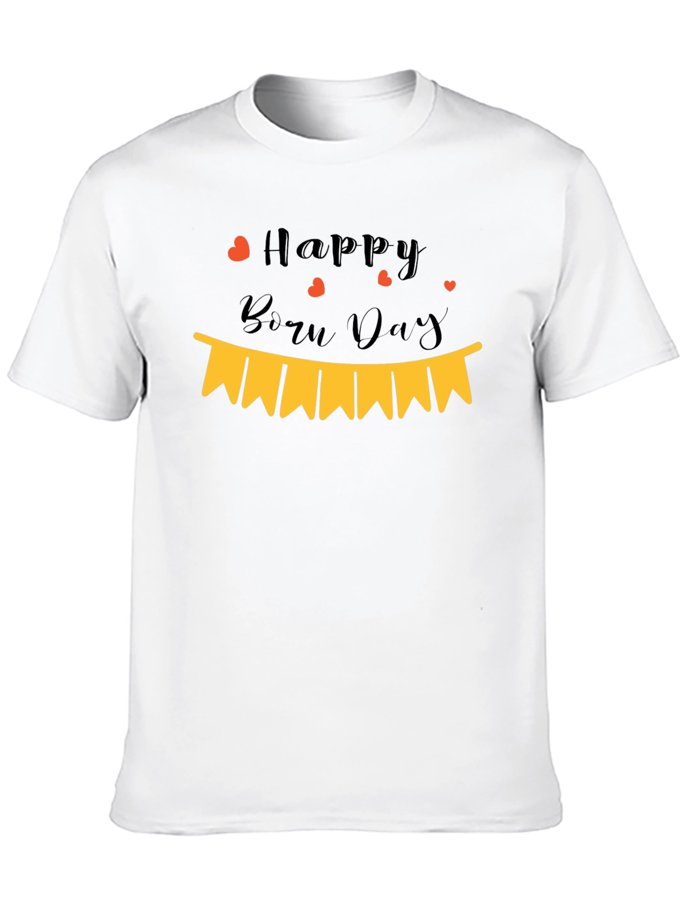 Happy Born Day Black T-Shirt