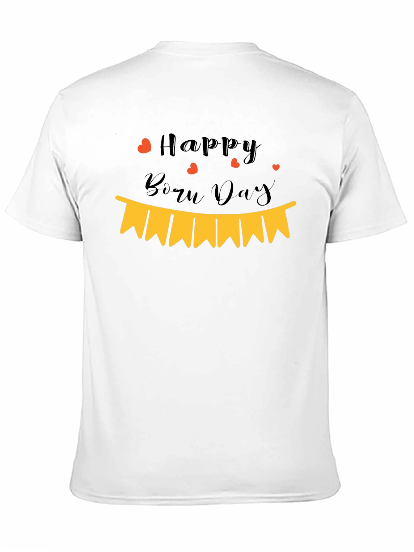 Happy Born Day Black T-Shirt