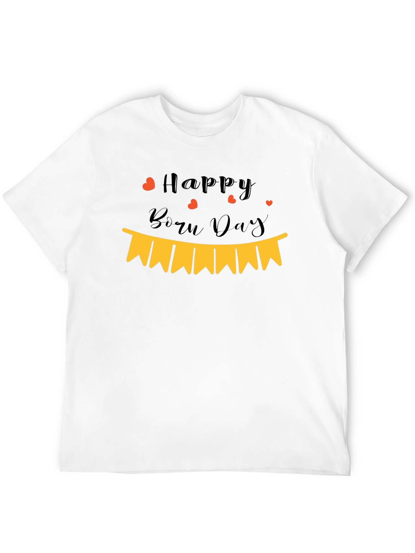 Happy Born Day Black T-Shirt