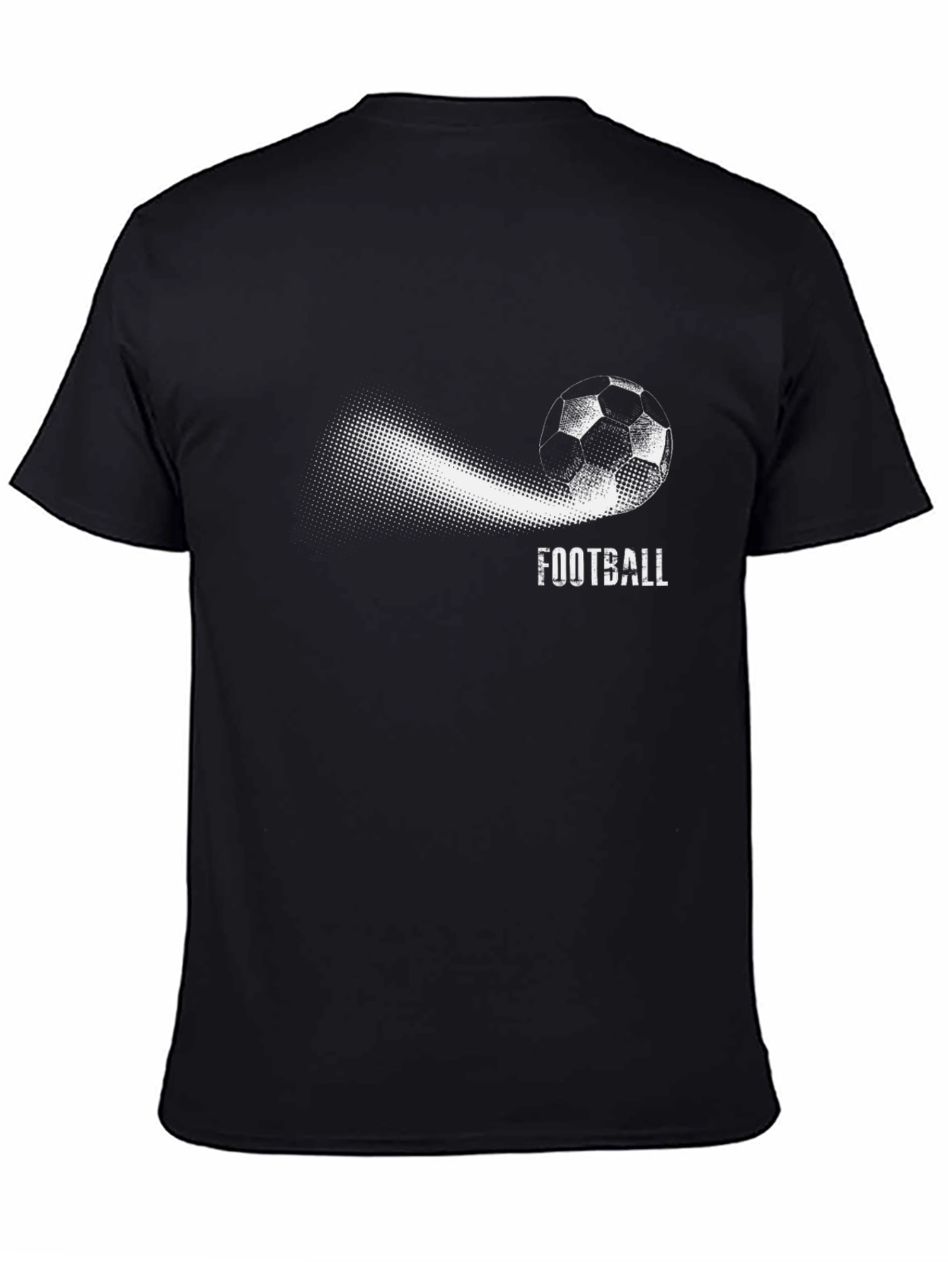 Football Graphic Black T-Shirt