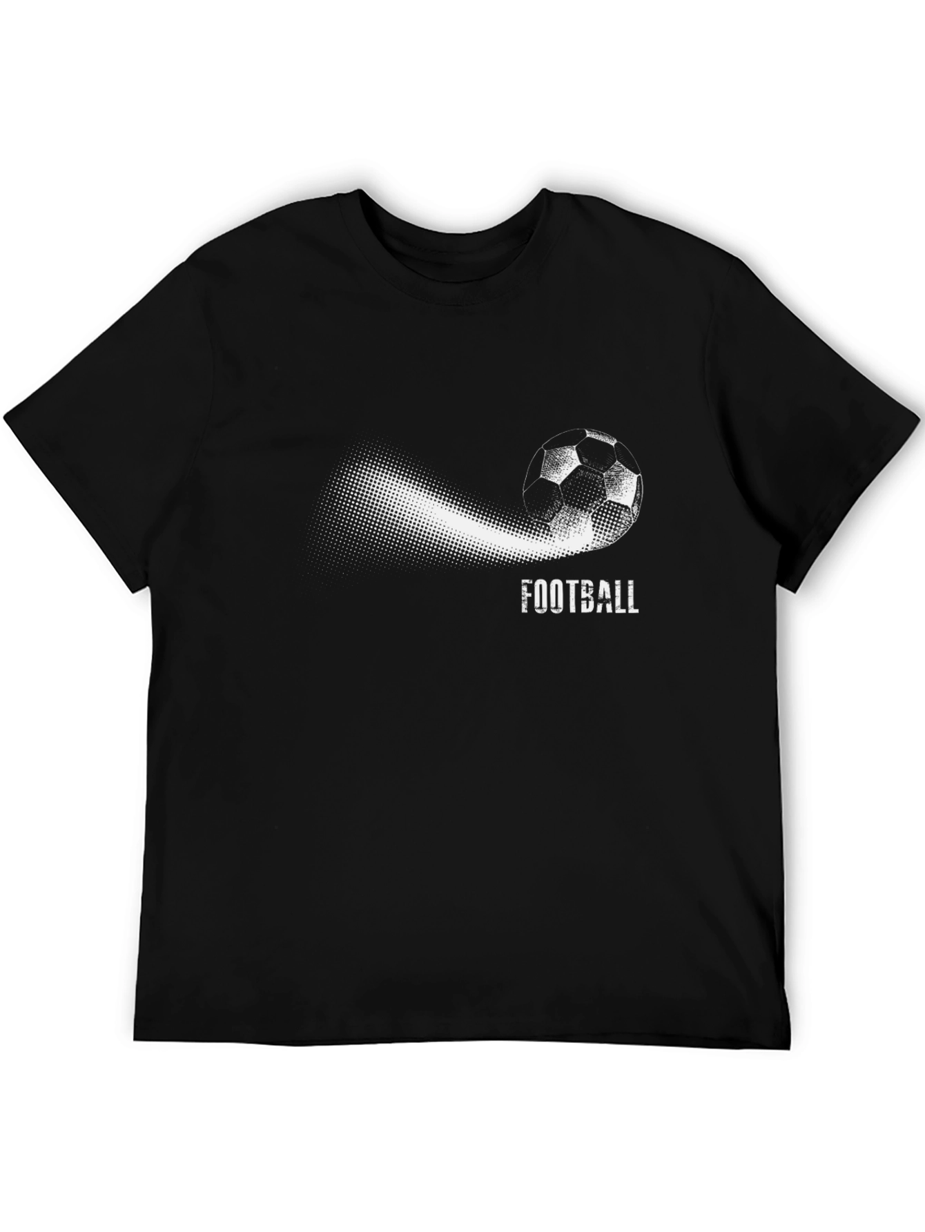 Football Graphic Black T-Shirt
