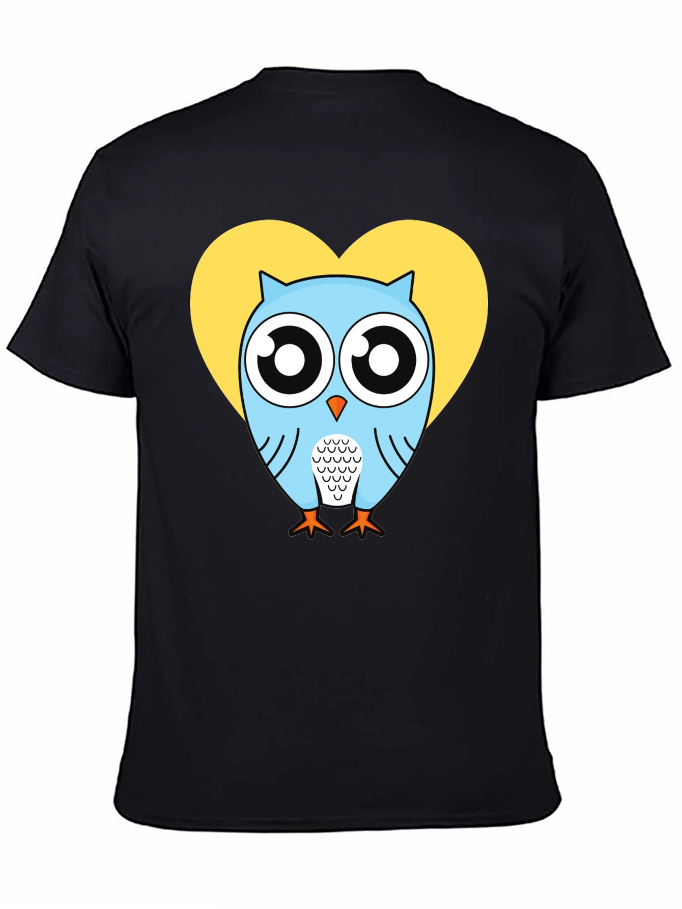 Owl Heart Graphic T-Shirt - Trendy Mens Tee