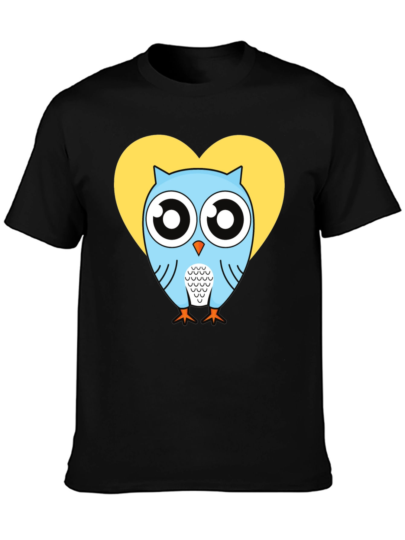 Owl Heart Graphic T-Shirt - Trendy Mens Tee