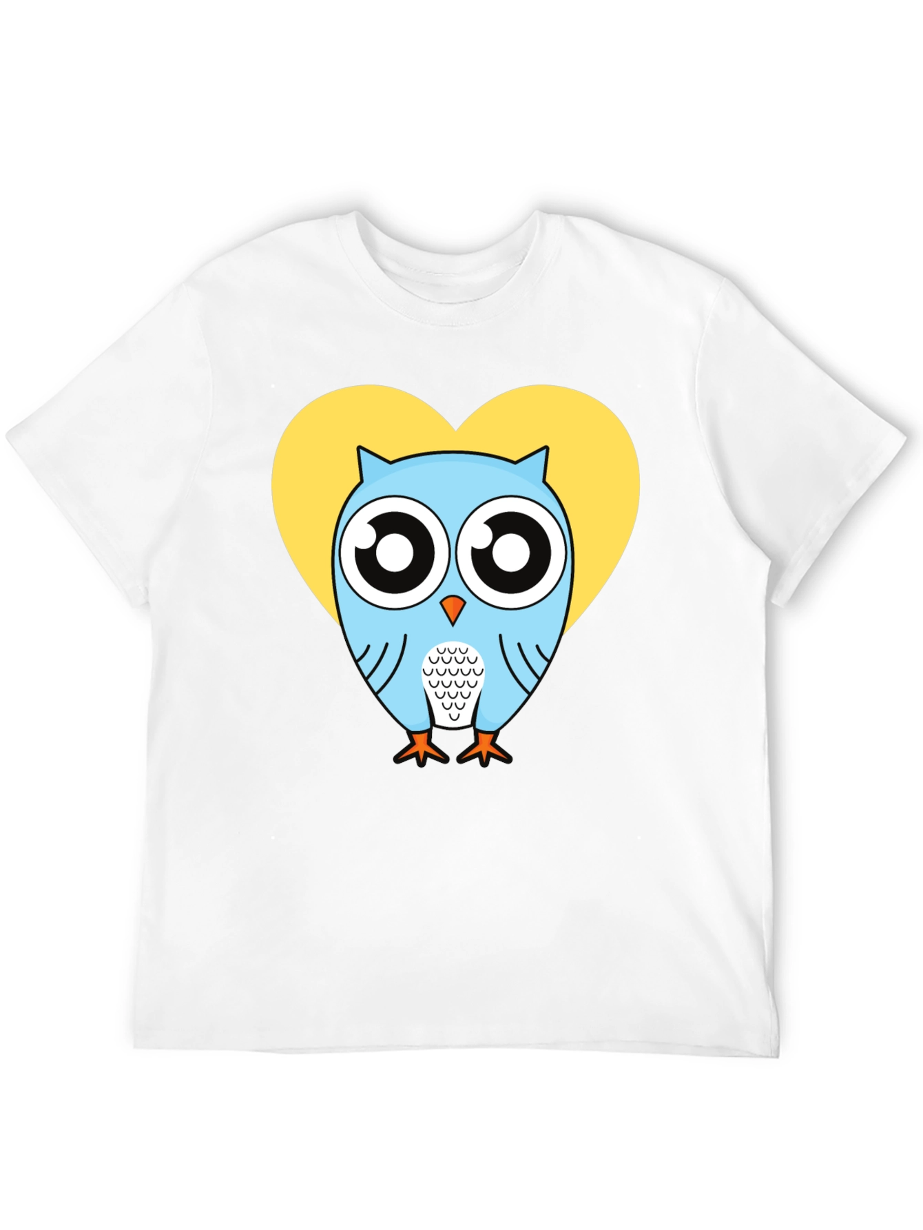 Owl Heart Graphic T-Shirt - Trendy Mens Tee