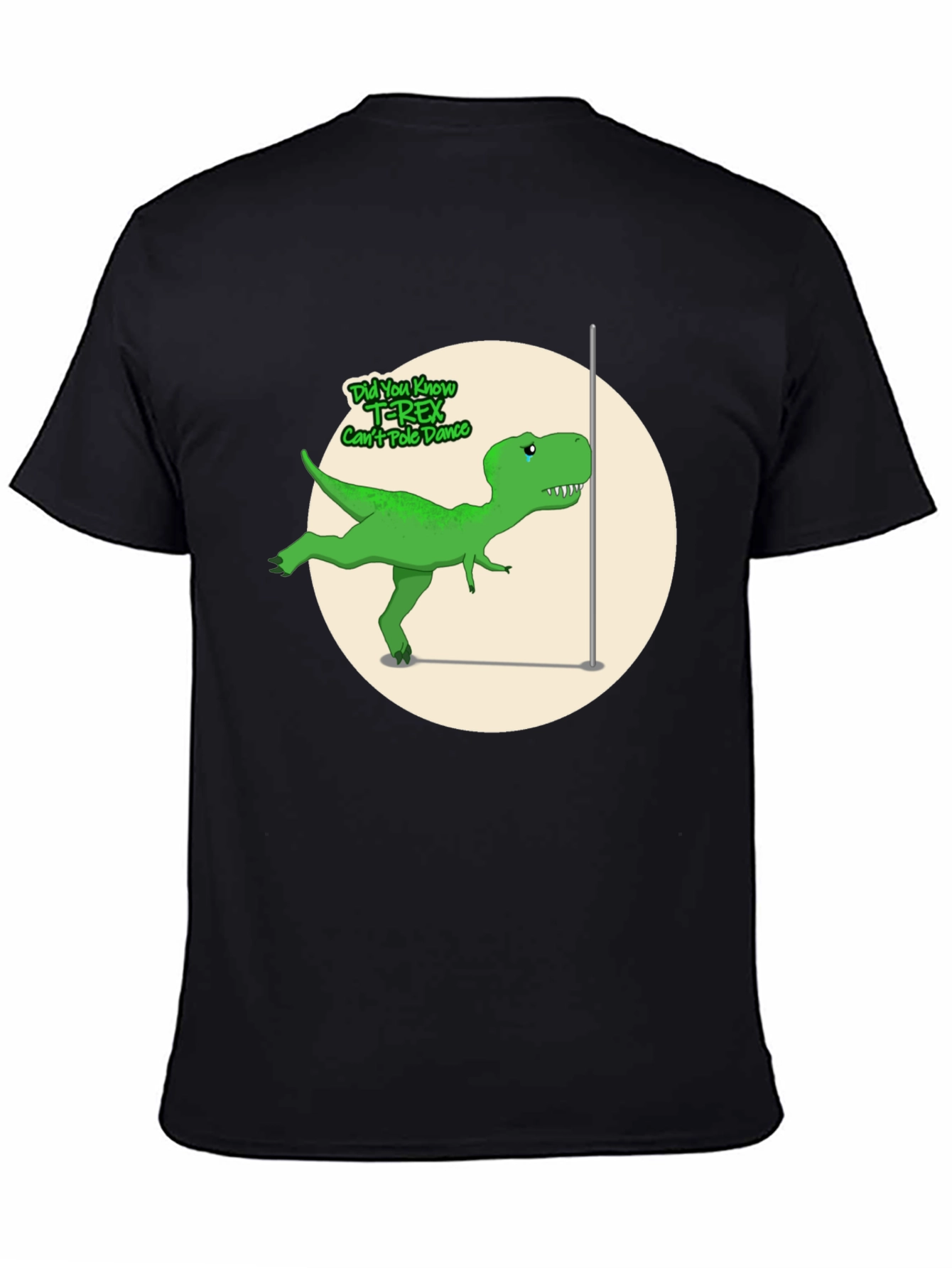 T-Rex Cant Pole Dance Graphic T-Shirt