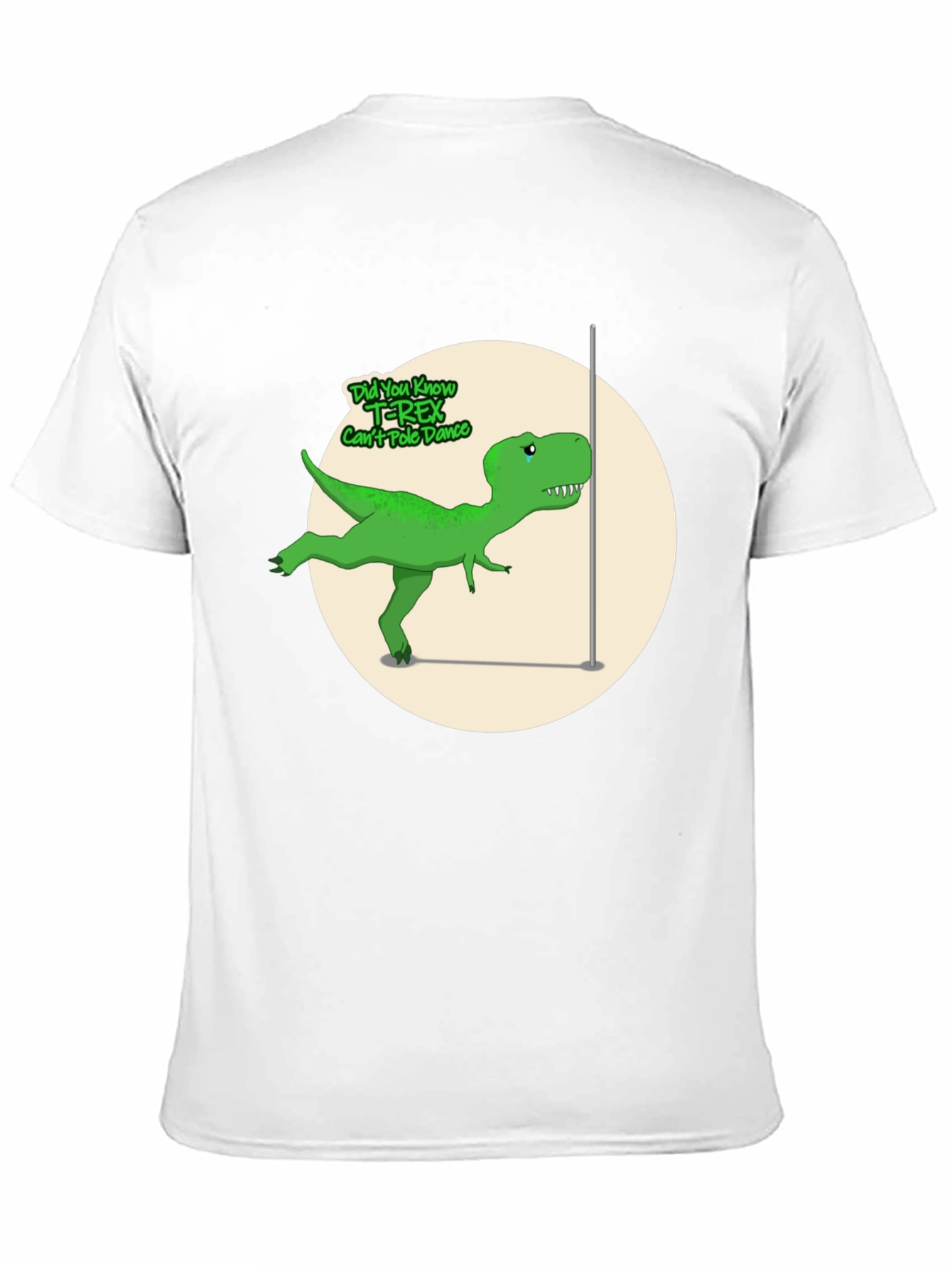 T-Rex Cant Pole Dance Graphic T-Shirt