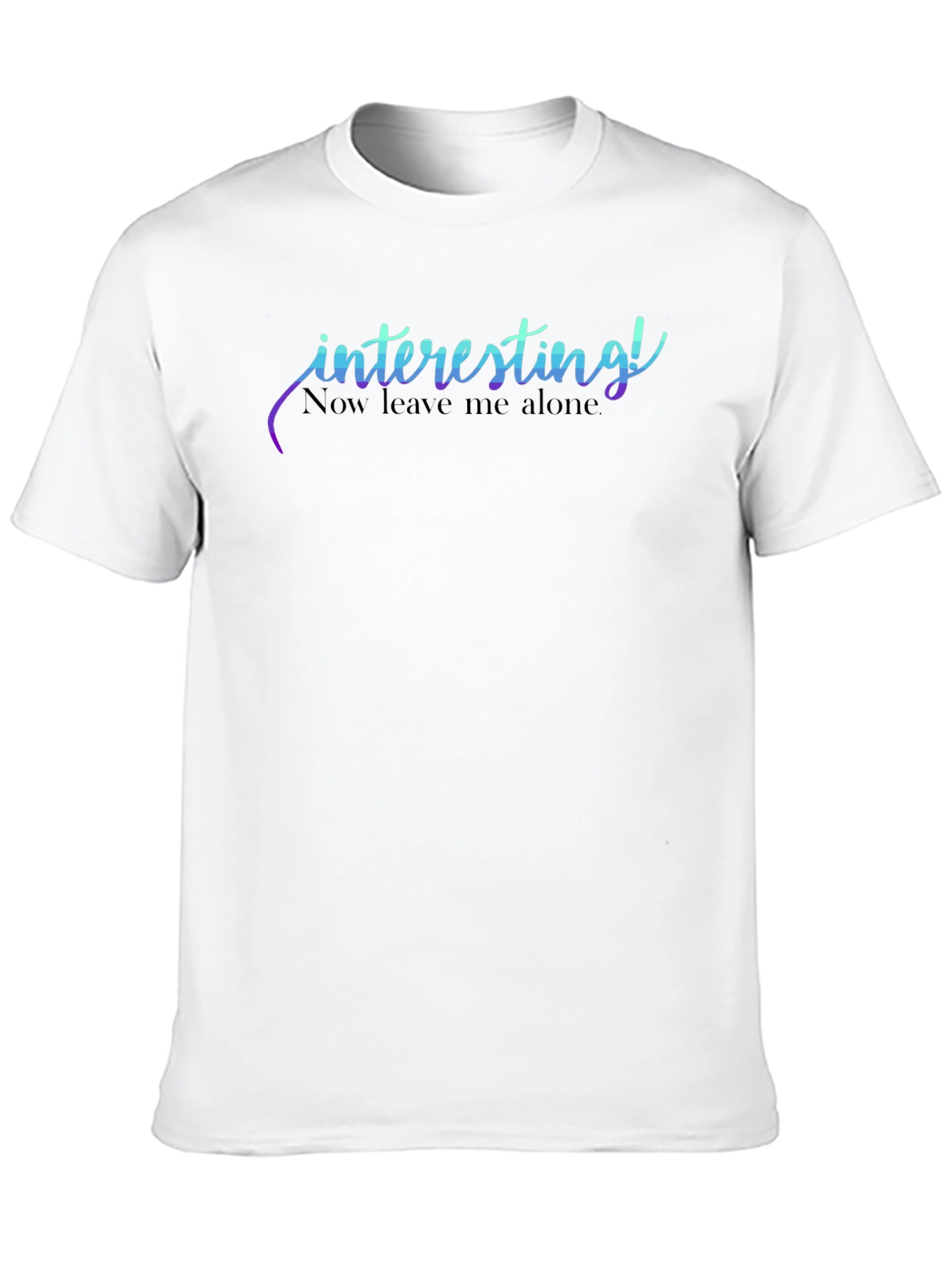 Interesting Graphic Tee - Unisex Black T-Shirt
