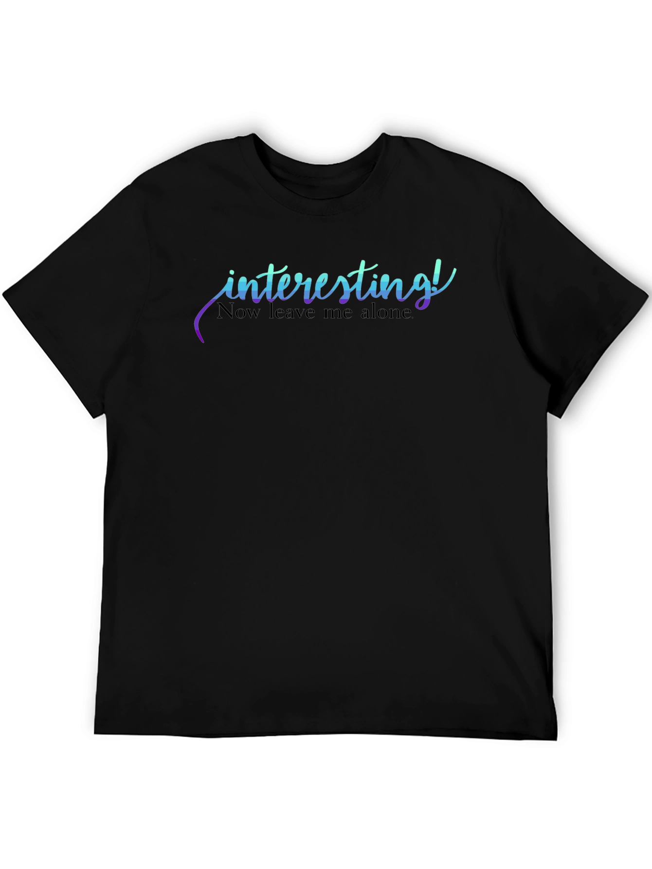 Interesting Graphic Tee - Unisex Black T-Shirt