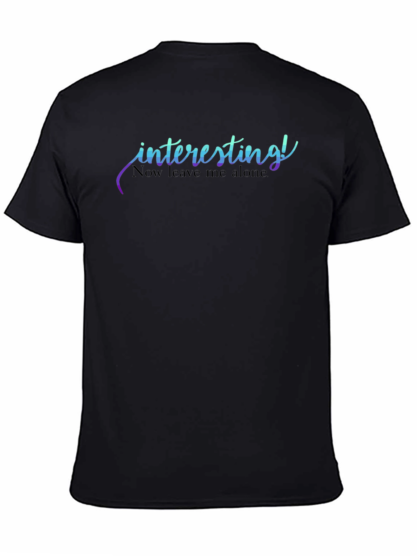 Interesting Graphic Tee - Unisex Black T-Shirt