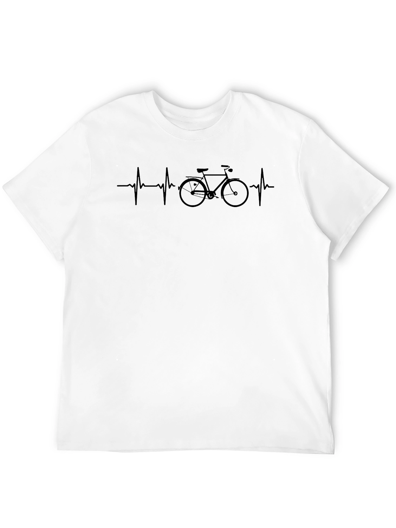 Bike Heartbeat Graphic T-Shirt - Cycling Love!