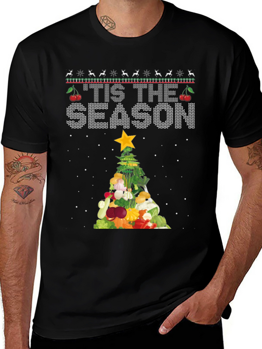 Tis The Season Vegetable Christmas Tree T-Shirt
