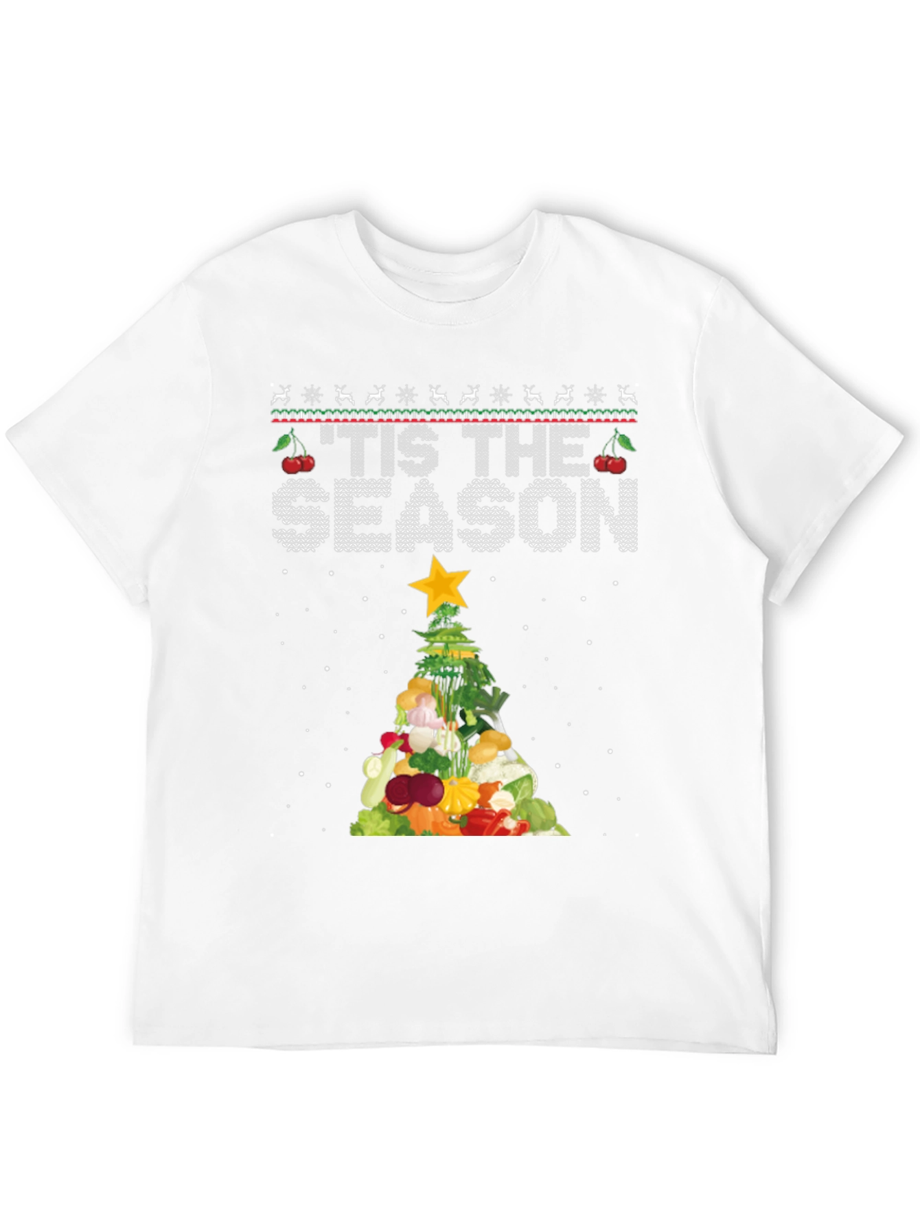 Tis The Season Vegetable Christmas Tree T-Shirt