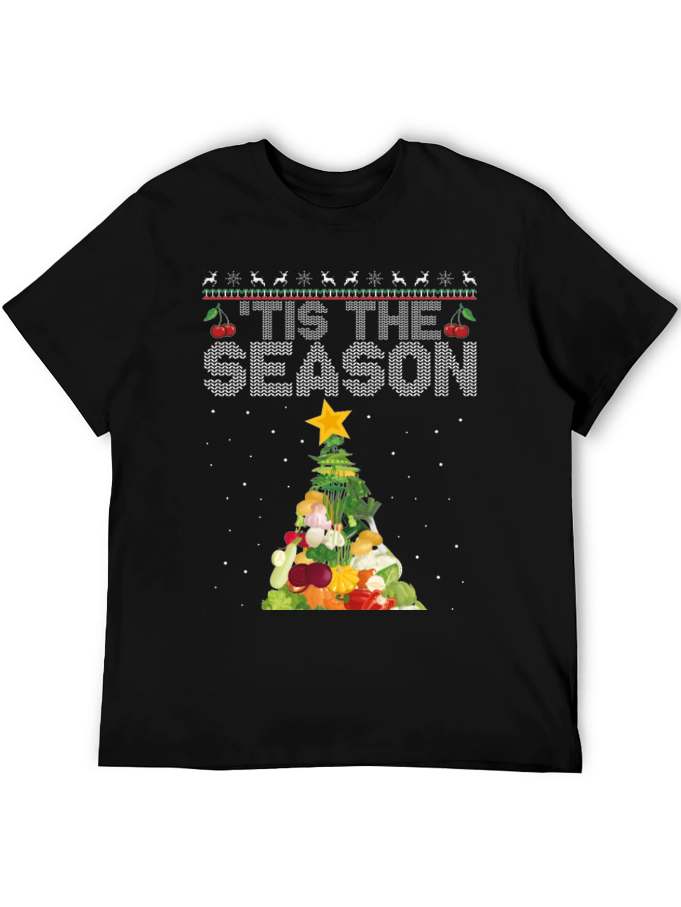 Tis The Season Vegetable Christmas Tree T-Shirt