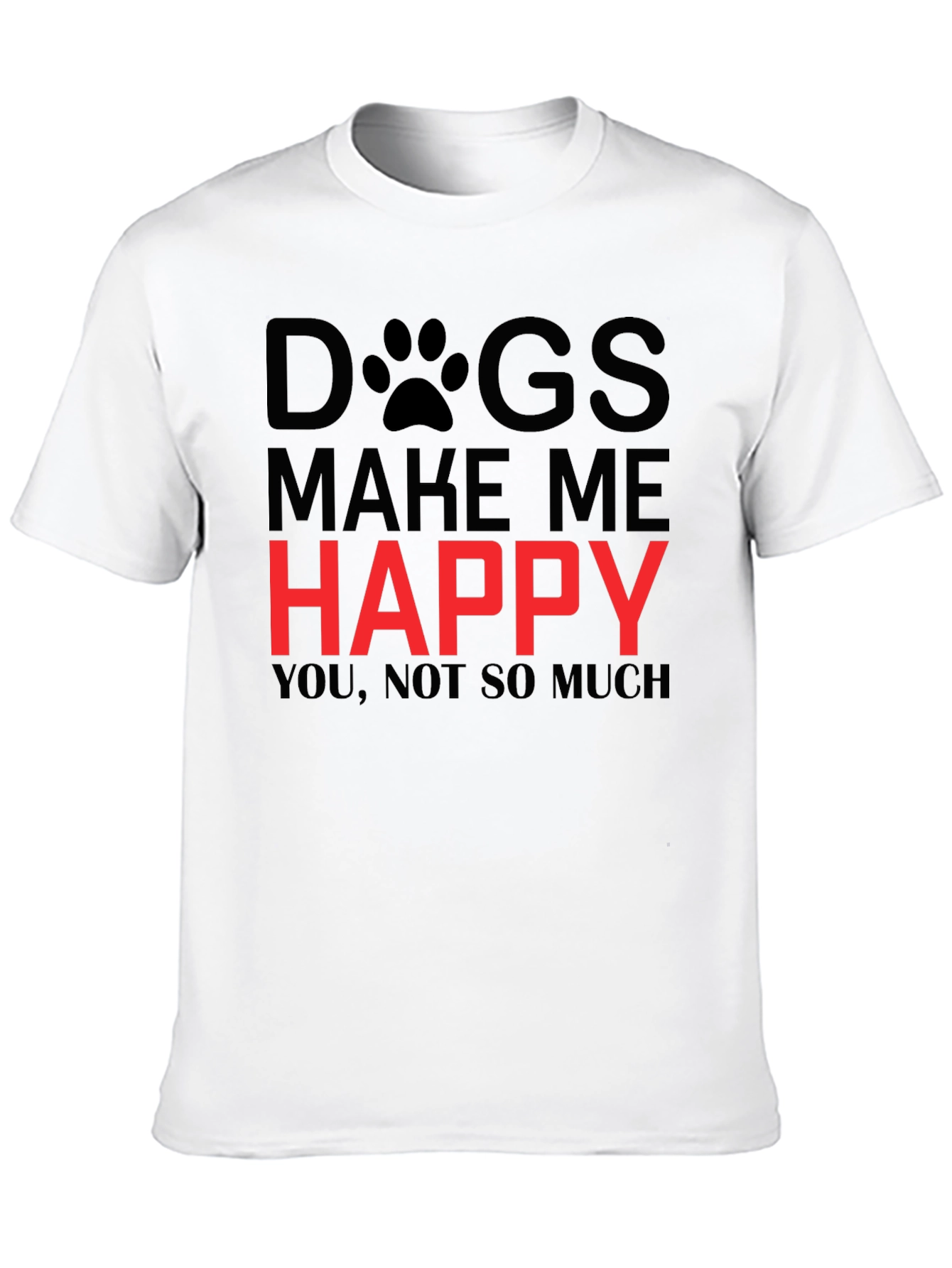 Dogs Make Me Happy Graphic Tee
