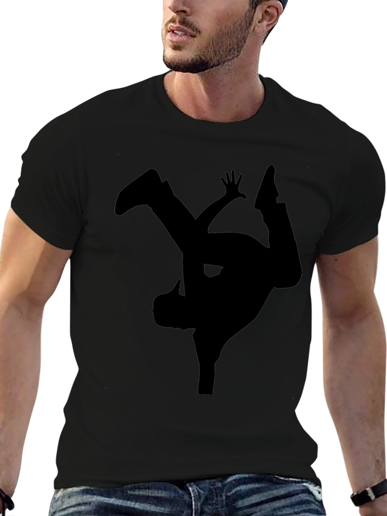 Breakdance Silhouette Black T-Shirt
