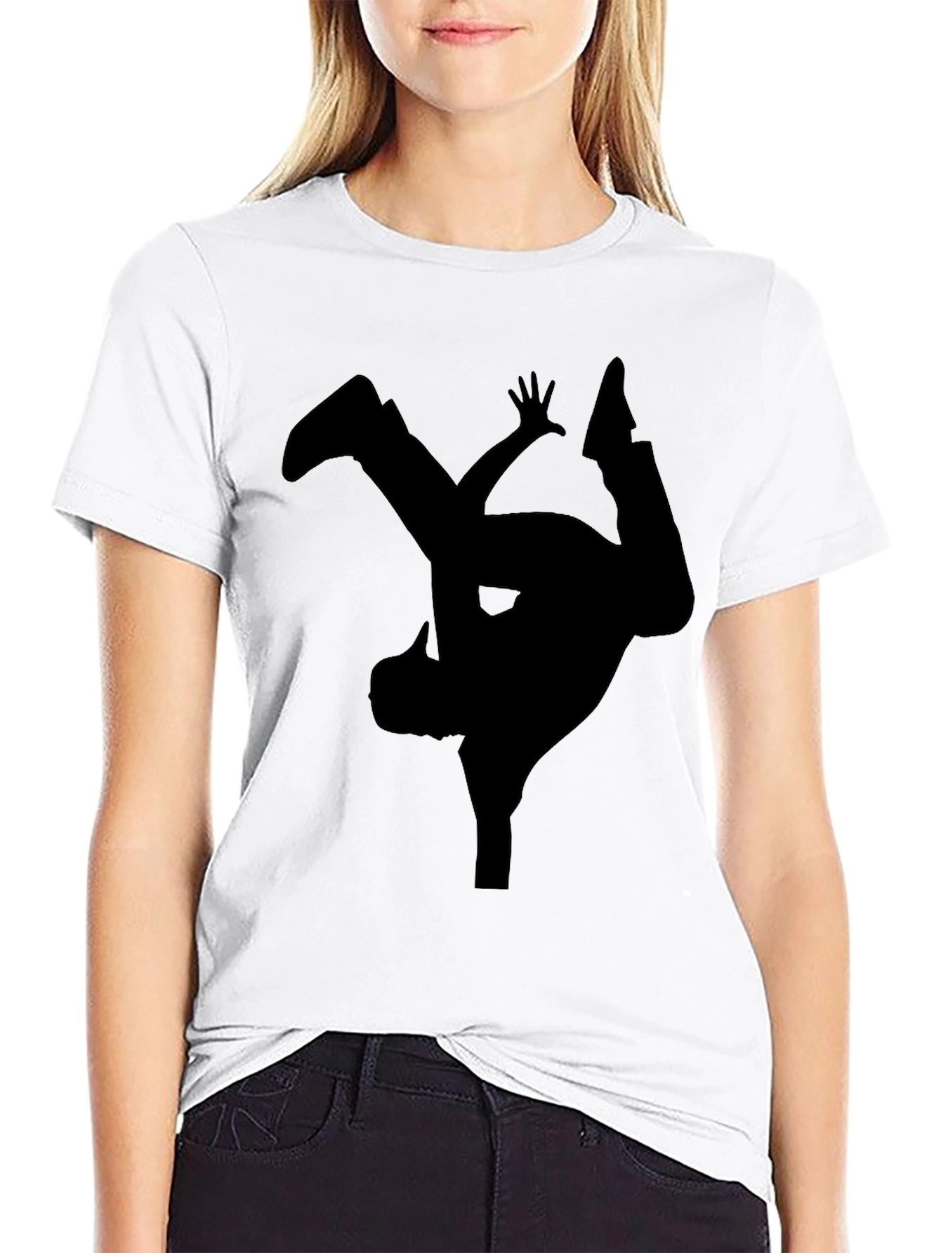 Breakdance Silhouette Black T-Shirt