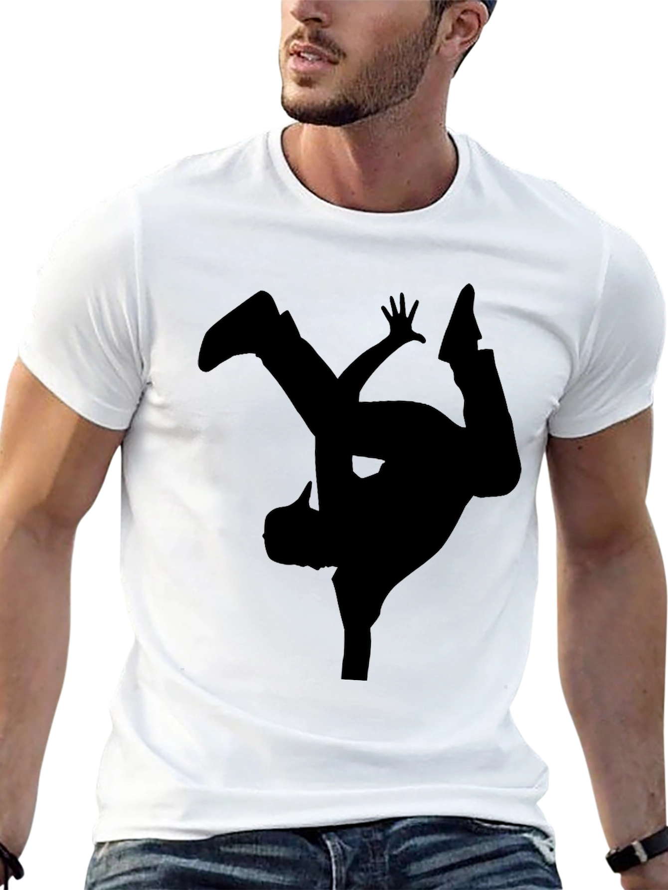 Breakdance Silhouette Black T-Shirt