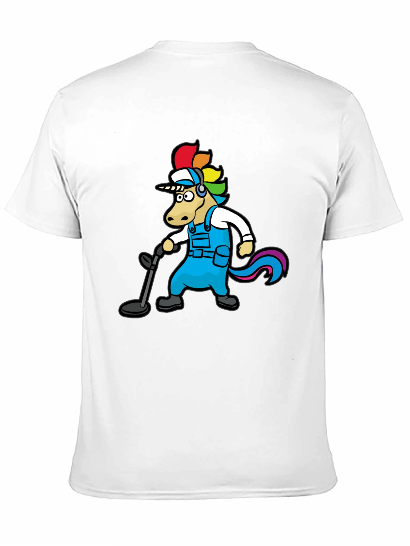 Unicorn Metal Detector Black T-Shirt
