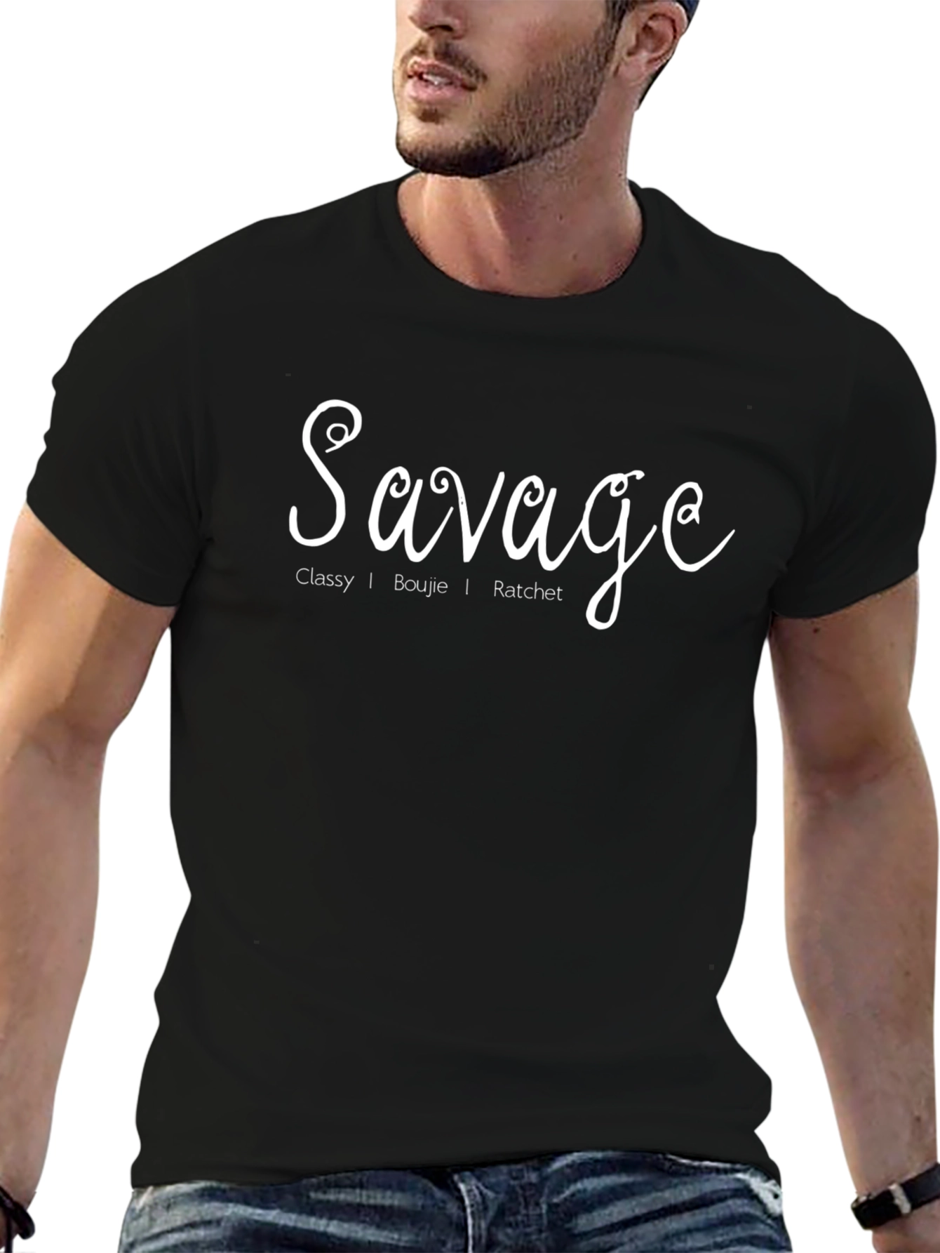 Savage Graphic Tee - Classy Boujie Ratchet