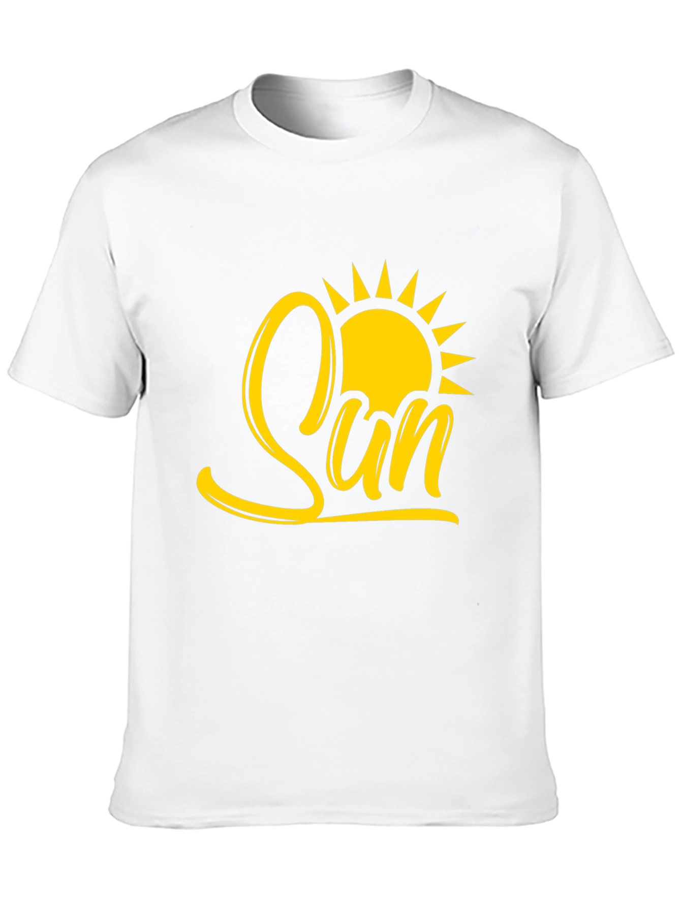 Sun Graphic Tee - Stylish Black Cotton T-Shirt