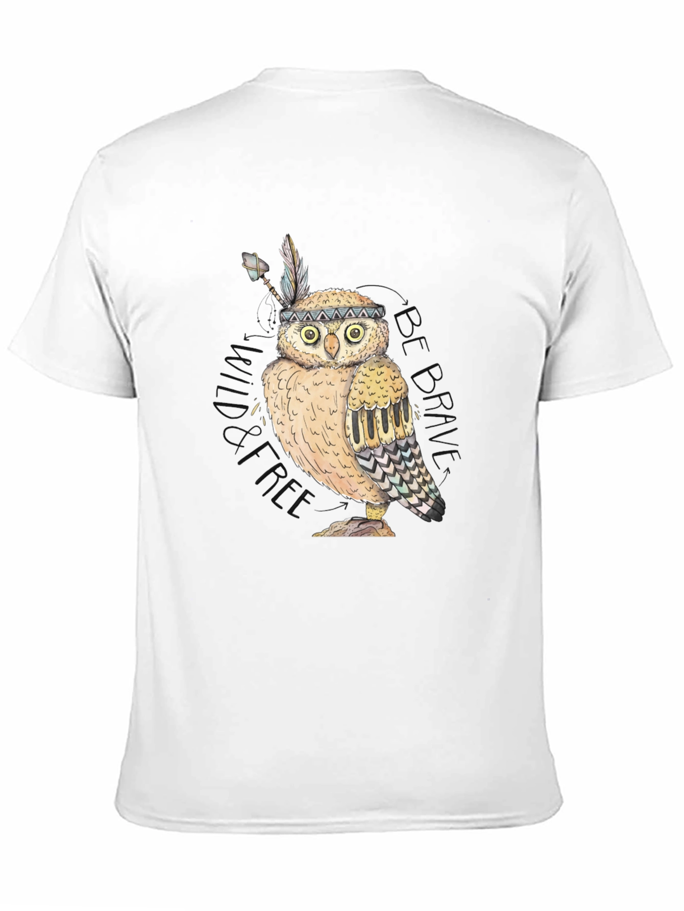 Owl Native American Style T-Shirt