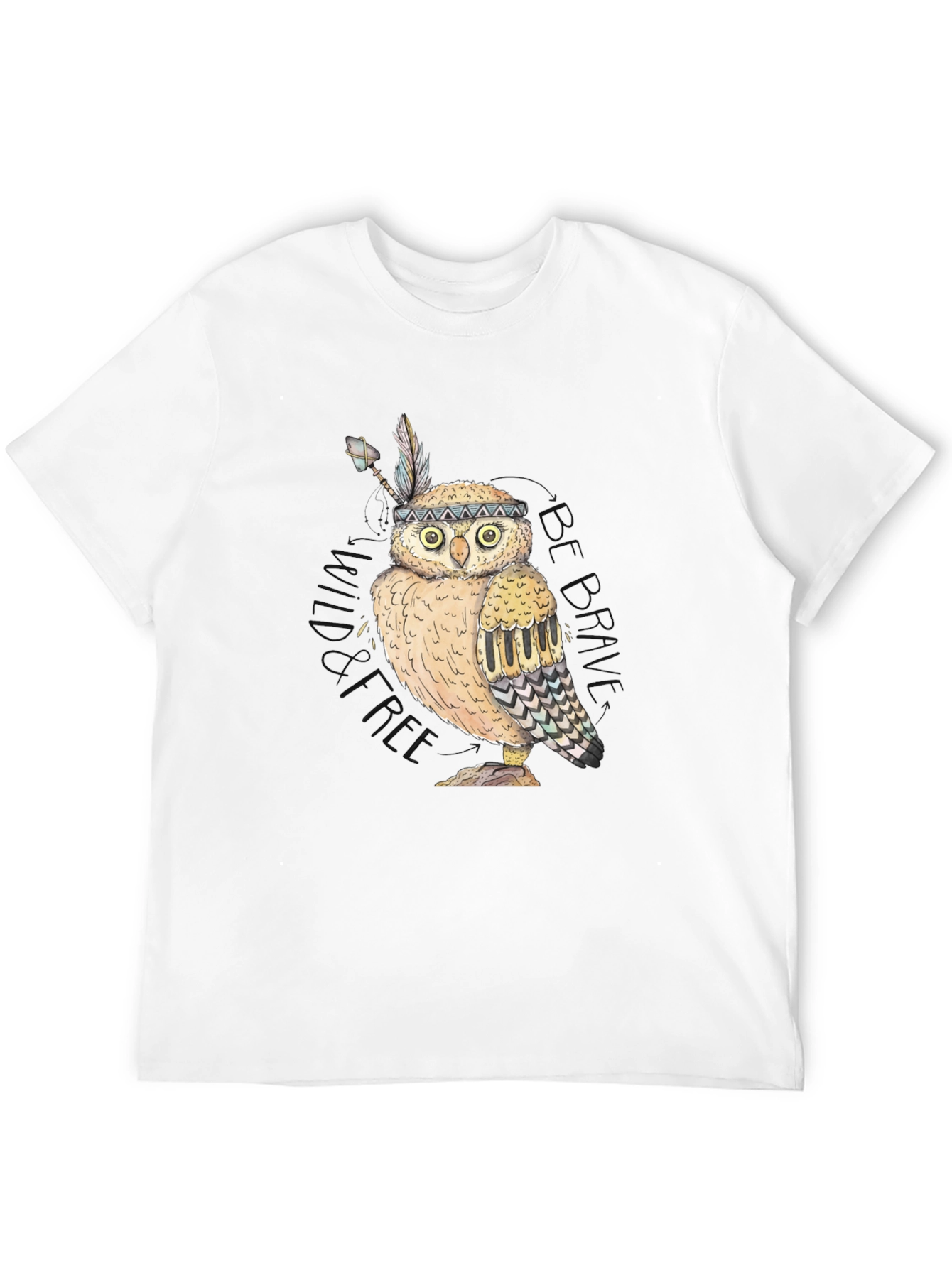 Owl Native American Style T-Shirt