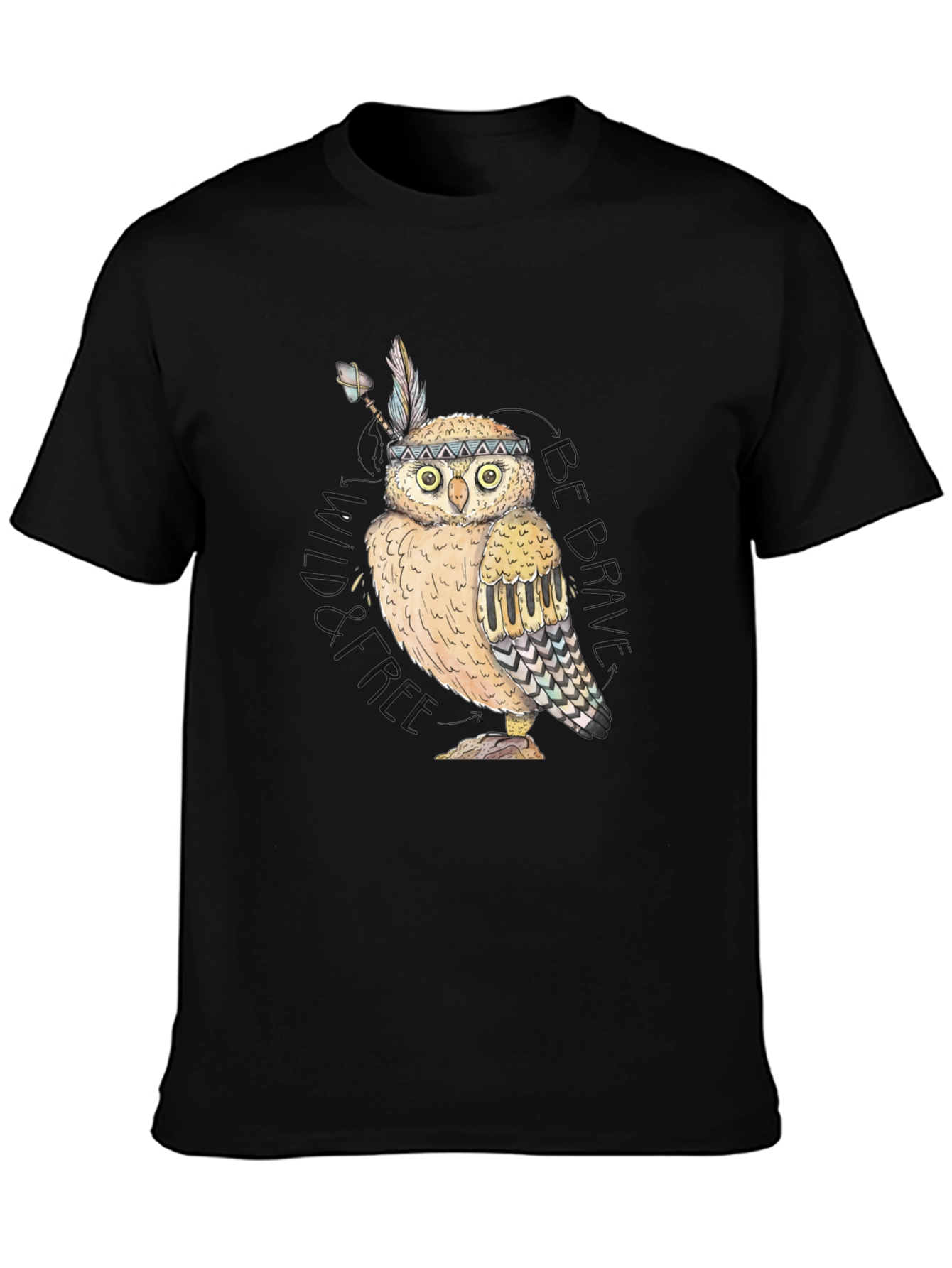 Owl Native American Style T-Shirt